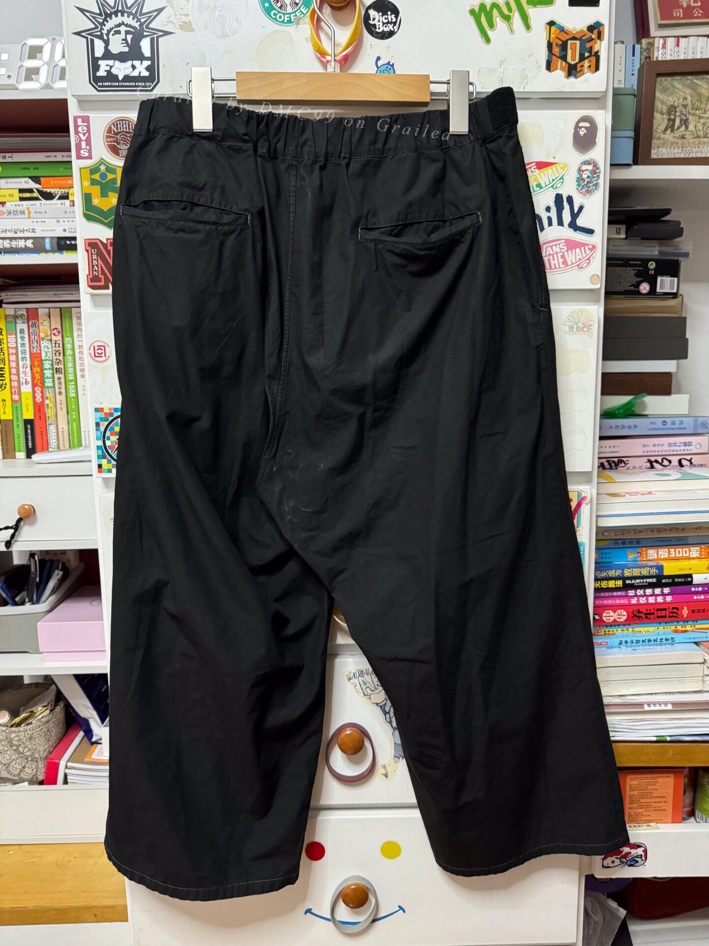 Graphpaper Graphpaper 9-Point Tapered Black Pants Size US 35 - 5 Thumbnail