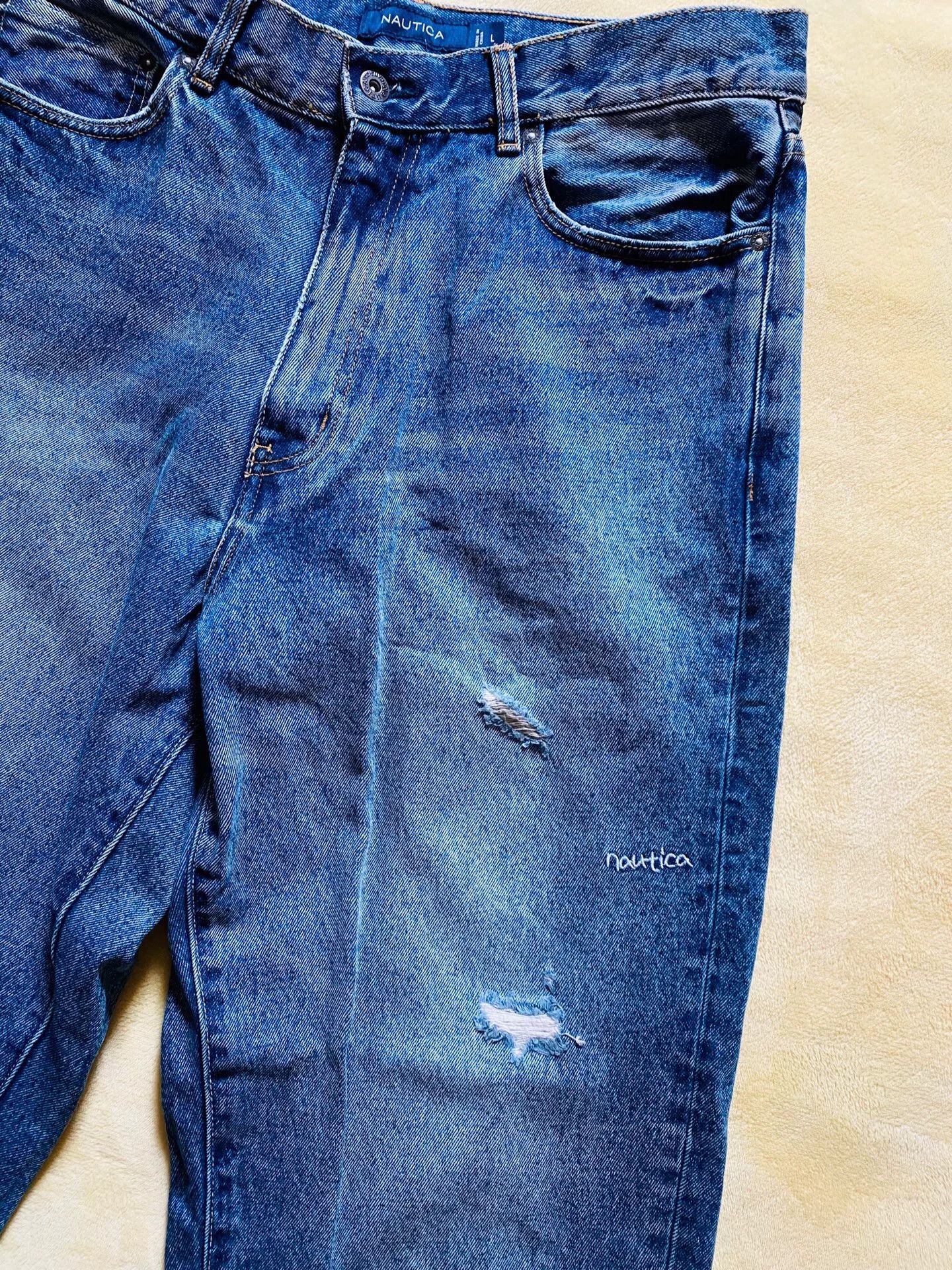 Beams Japan Nautica Beams Washed Embroidered Relaxed Jeans Size US 28 / EU 44 - 2 Thumbnail