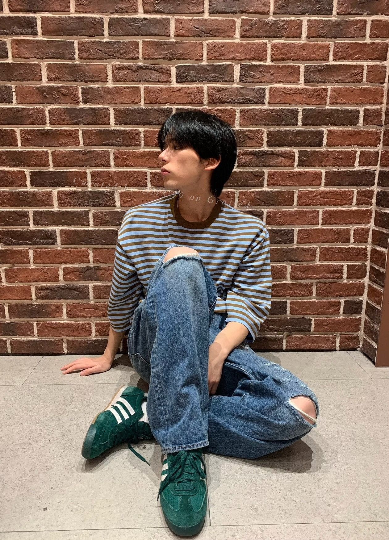 Beams Japan BEAMS 26SS Striped Loose Short Sleeve T-shirt Size US M / EU 48-50 / 2 - 7 Thumbnail