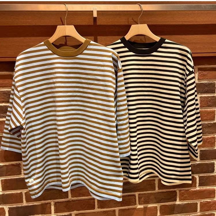 Beams Japan BEAMS 26SS Striped Loose Short Sleeve T-shirt Size US M / EU 48-50 / 2 - 5 Thumbnail