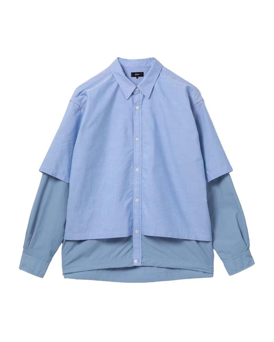 Beams Japan Beams Layered Paneled Long-Sleeve Shirt Size US M / EU 48-50 / 2 - 7 Thumbnail