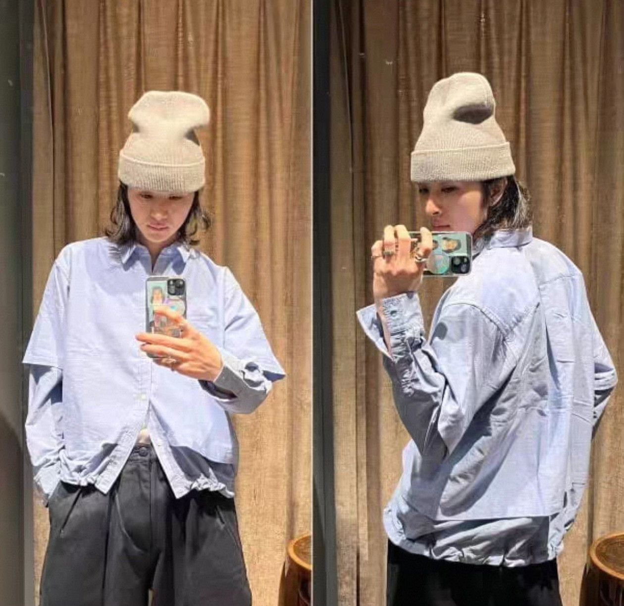Beams Japan Beams Layered Paneled Long-Sleeve Shirt Size US M / EU 48-50 / 2 - 4 Thumbnail
