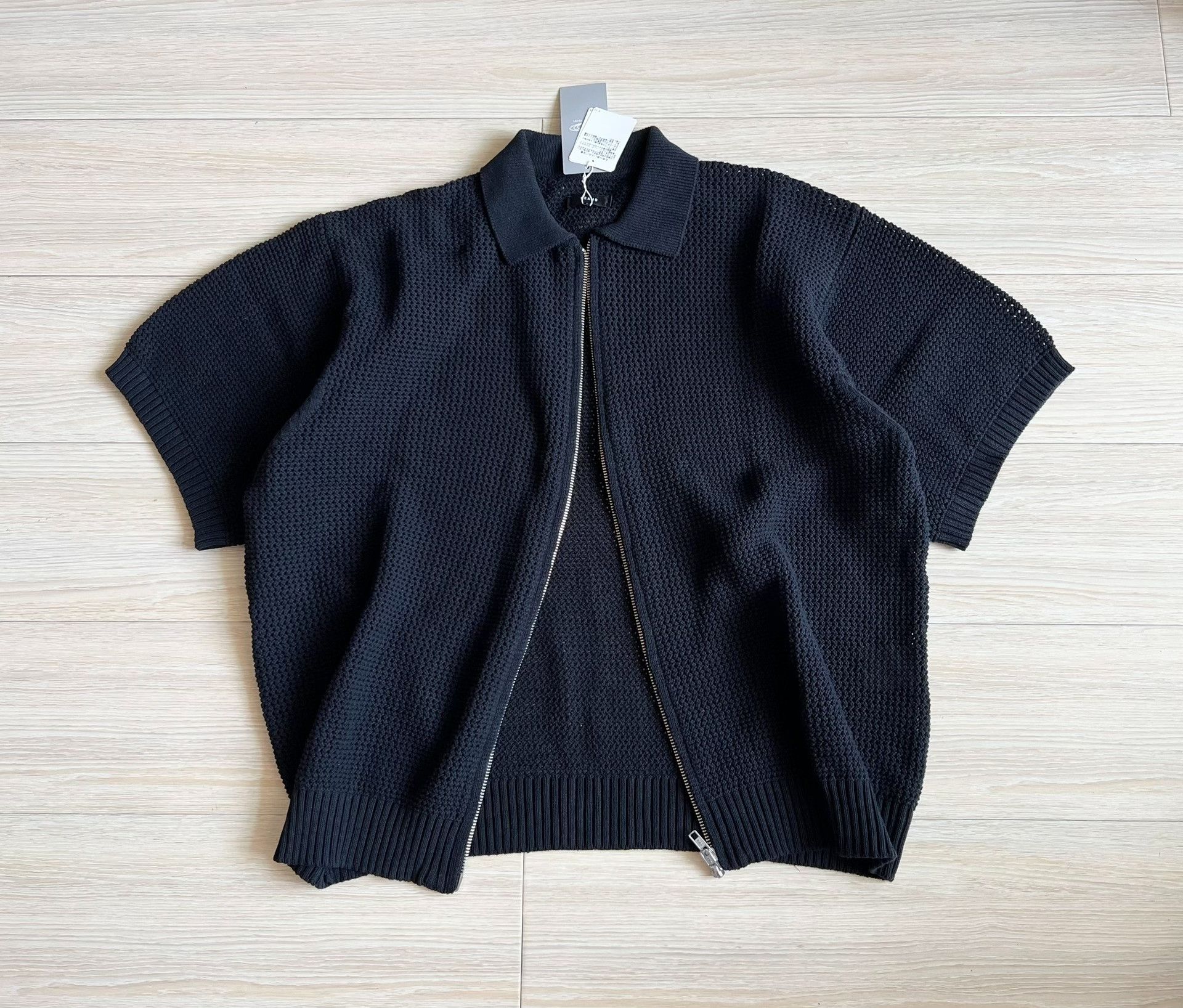 Beams Plus Beams Hollow Knit Zip Short Sleeve Cardigan Size US L / EU 52-54 / 3 - 2 Thumbnail