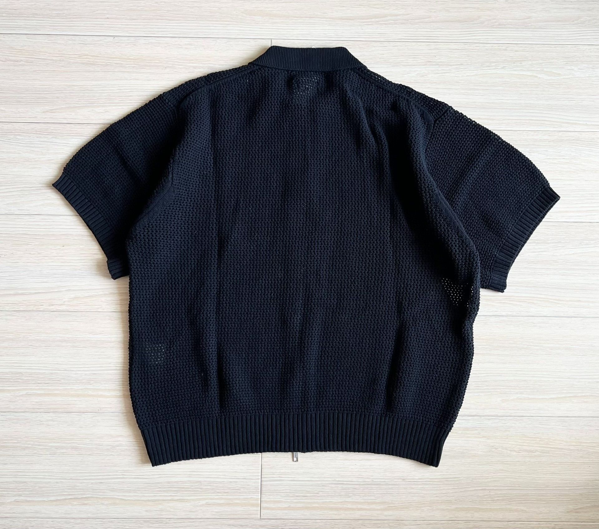 Beams Plus Beams Hollow Knit Zip Short Sleeve Cardigan Size US L / EU 52-54 / 3 - 3 Thumbnail