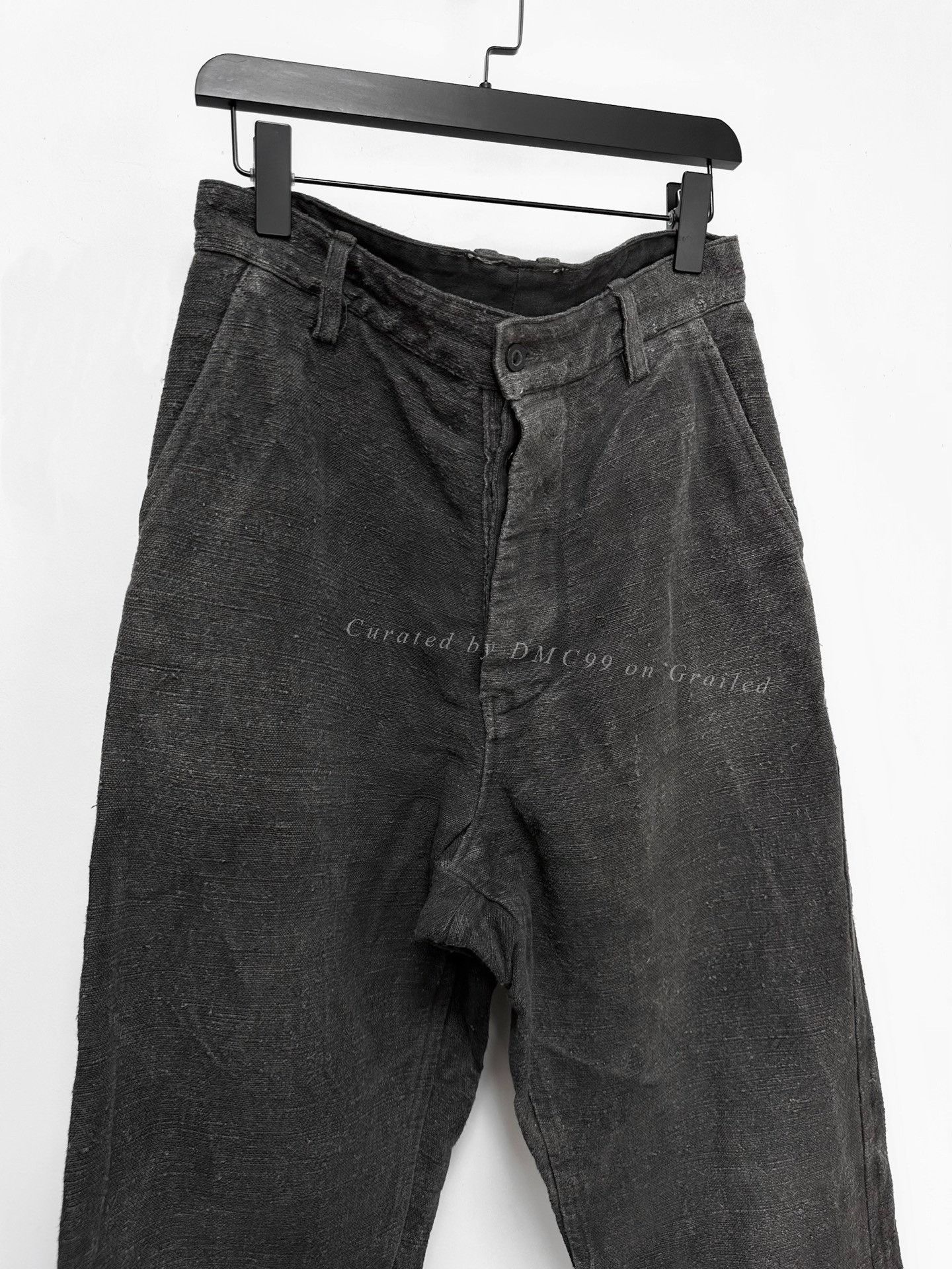 Andrew Andrew Driftwood Ink-Dyed Antique Linen Pants Size US 40 / EU 56 - 3 Thumbnail