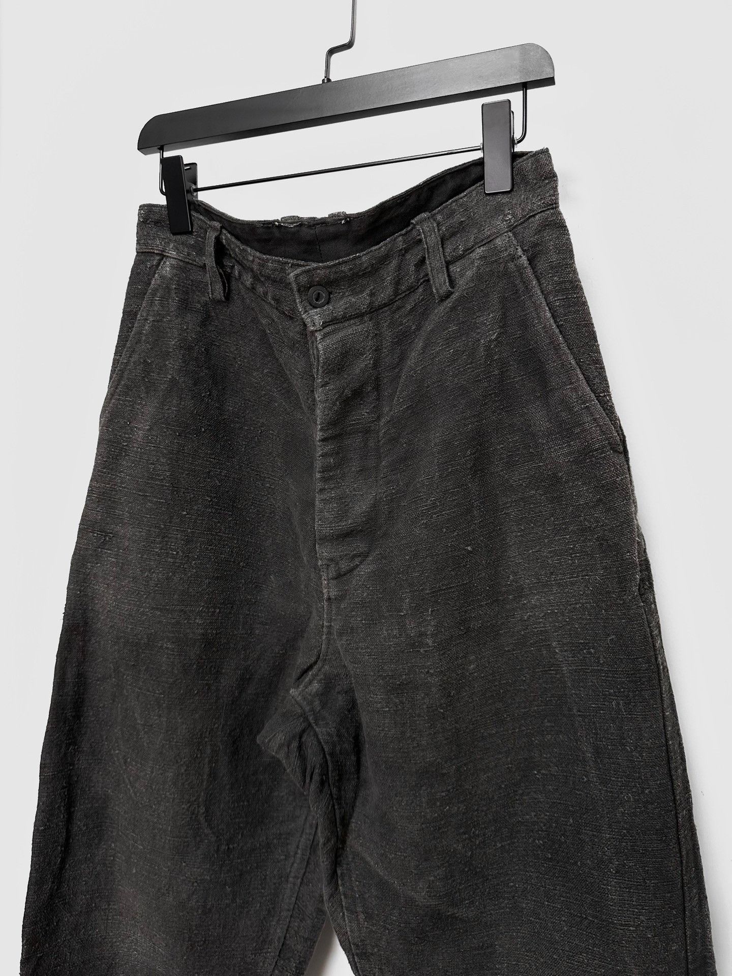 Andrew Andrew Driftwood Ink-Dyed Antique Linen Pants Size US 40 / EU 56 - 4 Thumbnail