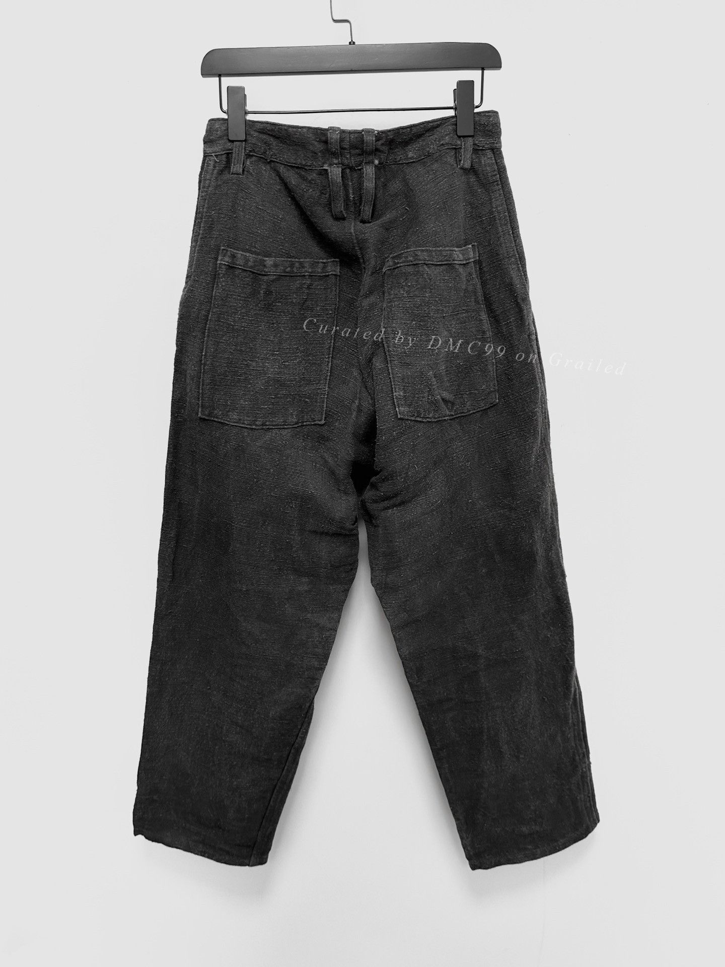Andrew Andrew Driftwood Ink-Dyed Antique Linen Pants Size US 40 / EU 56 - 2 Thumbnail