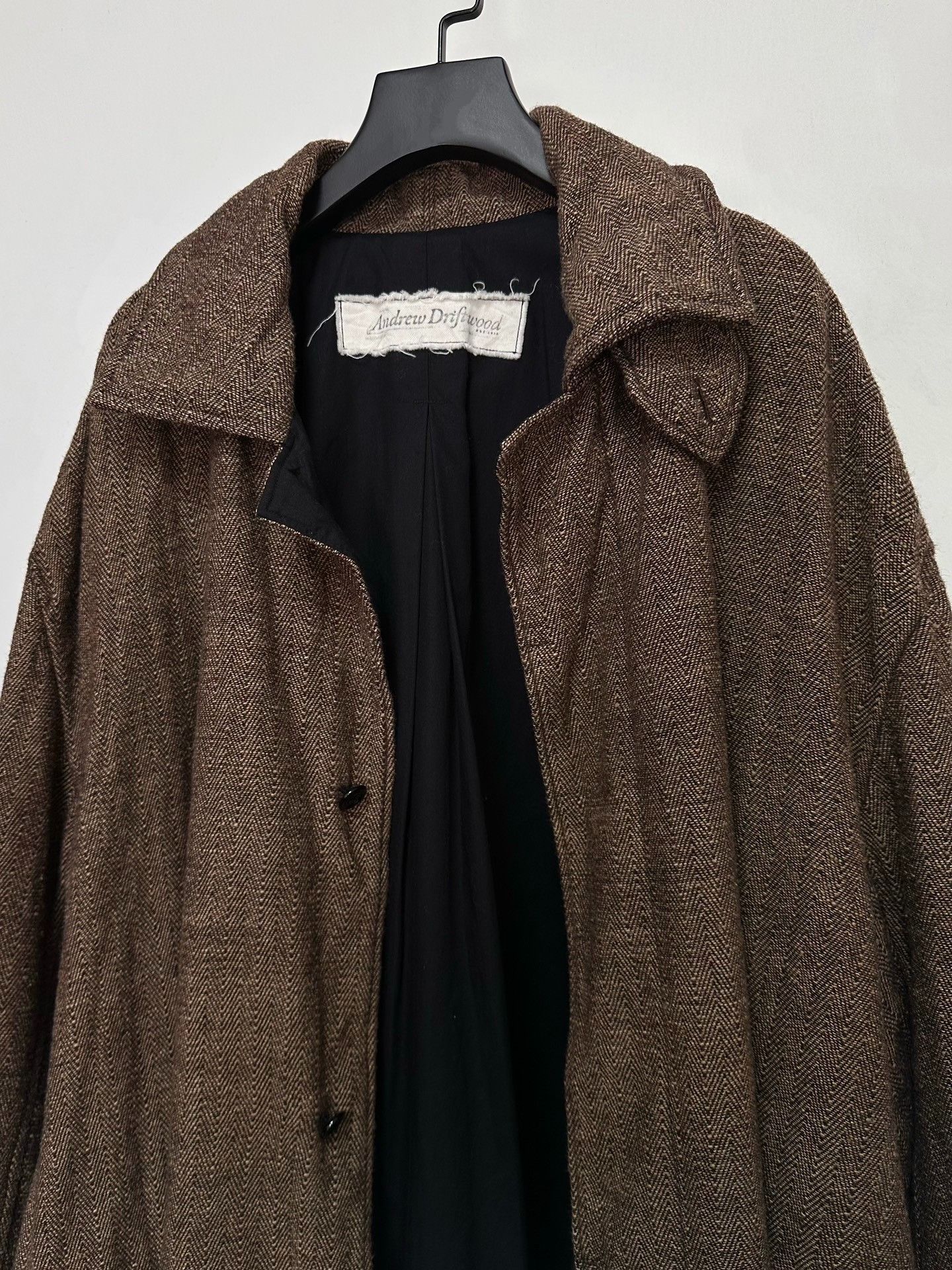 Andrew Andrew Driftwood Walnut Balmacaan Coat Size US M / EU 48-50 / 2 - 6 Thumbnail