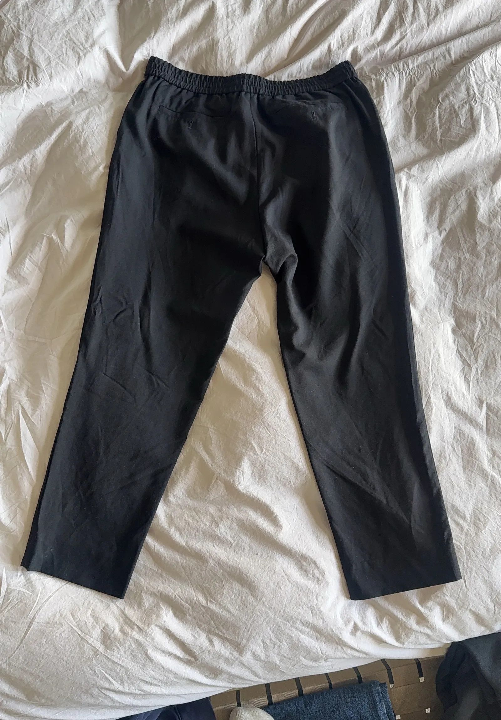 AMI AMI Tapered Cropped Pleated Virgin Wool Trousers Pants Size US 28 / EU 44 - 4 Thumbnail