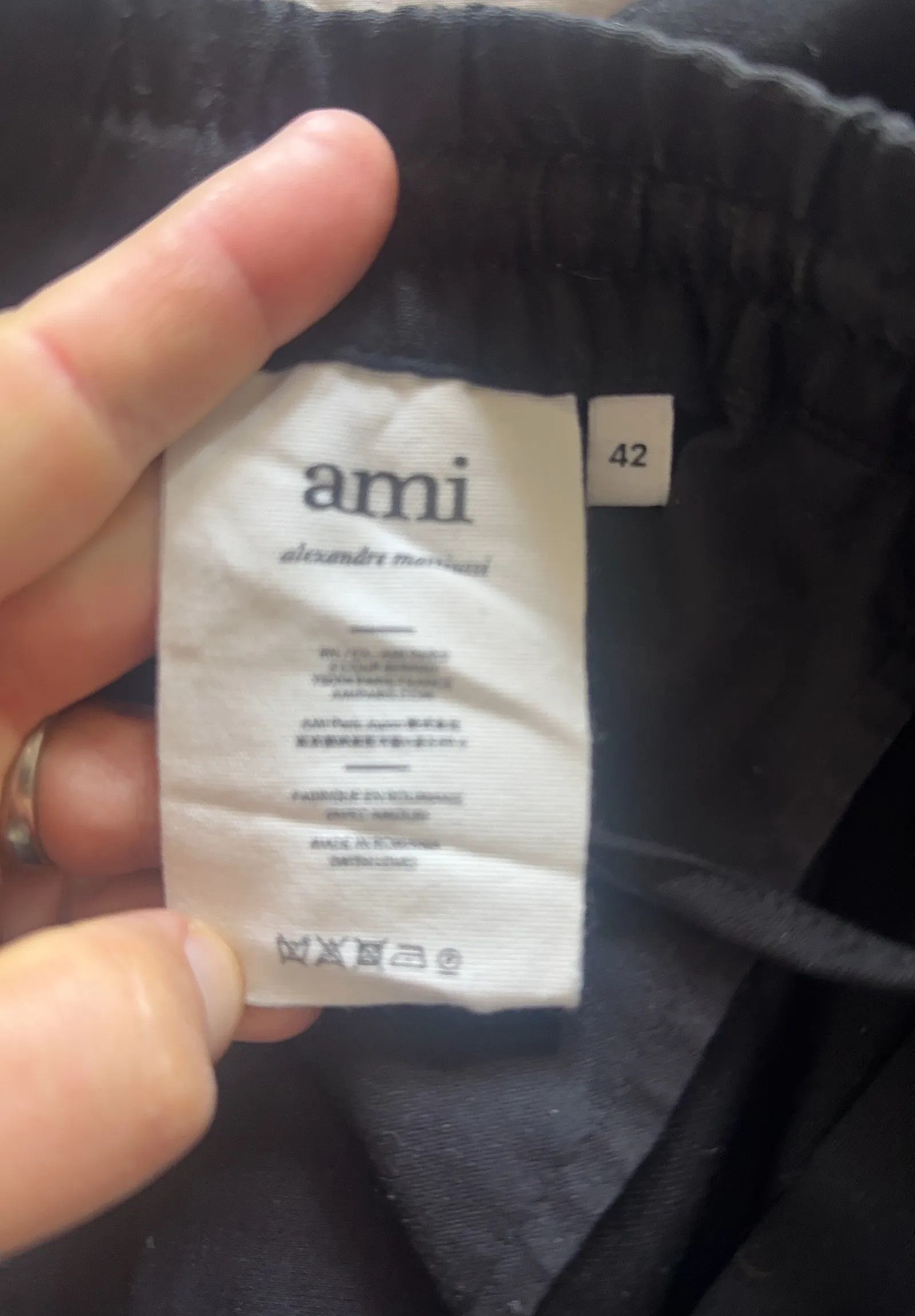 AMI AMI Tapered Cropped Pleated Virgin Wool Trousers Pants Size US 28 / EU 44 - 3 Thumbnail