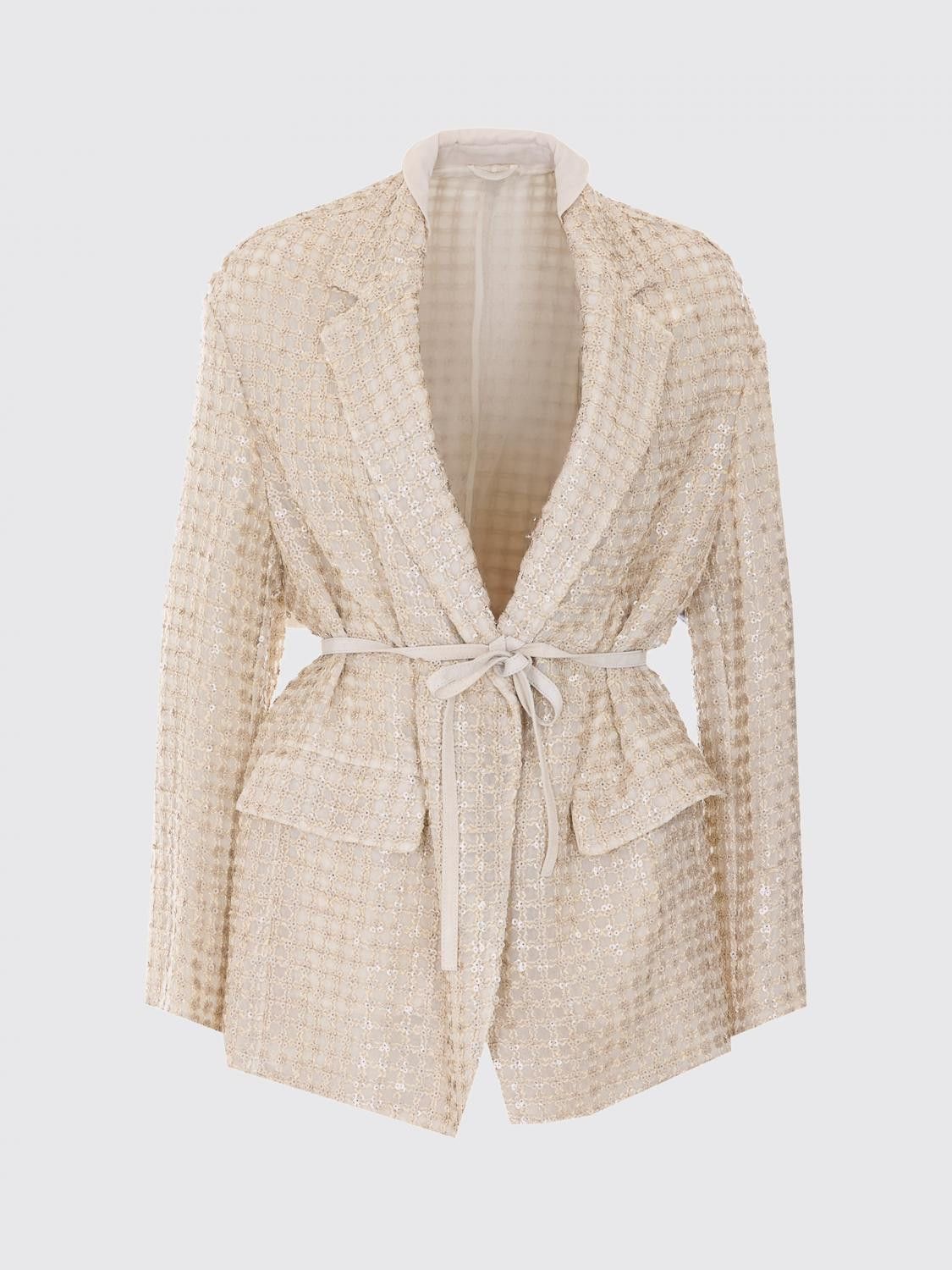 Brunello Cucinelli Brunello Cucinelli Jacket Woman Yellow Size S / US 4 / IT 40 - 2 Thumbnail