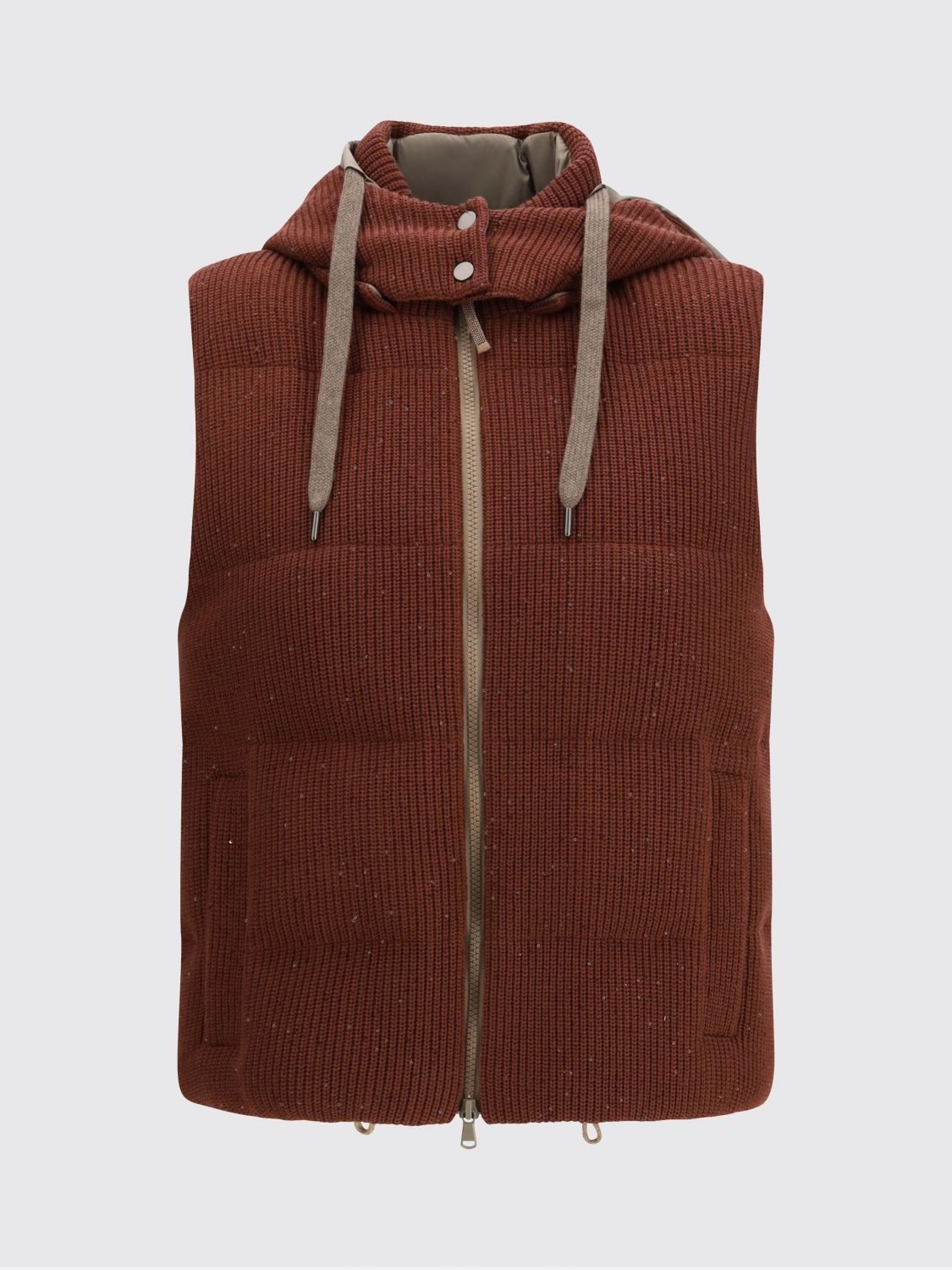 Brunello Cucinelli Brunello Cucinelli Waistcoat Woman Burgundy Size M / US 6-8 / IT 42-44 - 2 Thumbnail