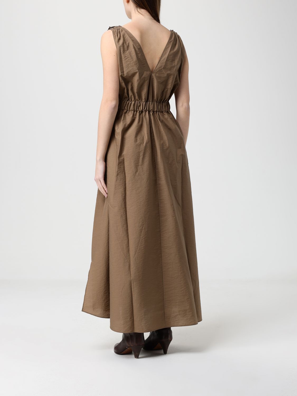 Brunello Cucinelli Brunello Cucinelli Dress Woman Sand Size M / US 6-8 / IT 42-44 - 2 Thumbnail