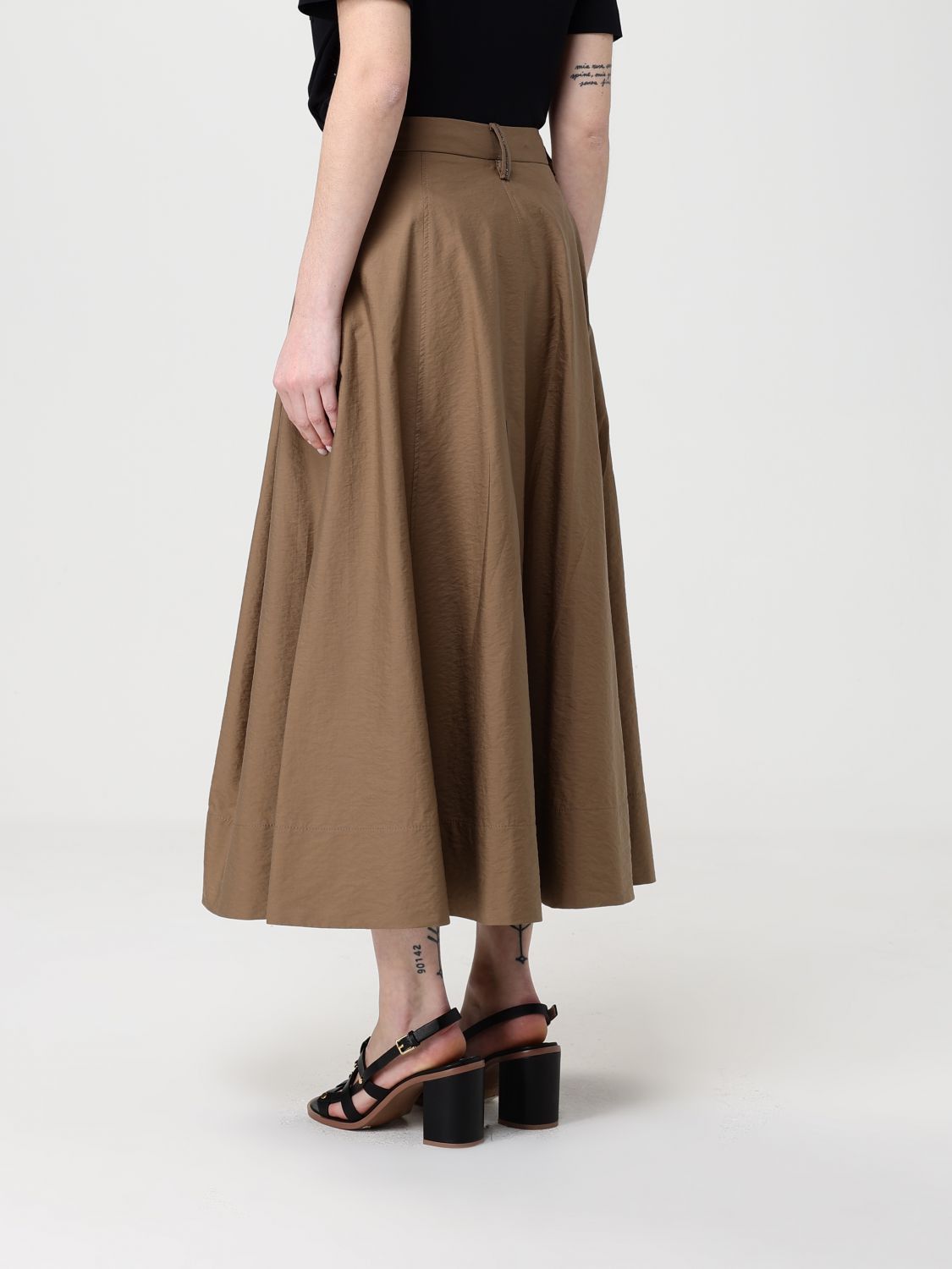 Brunello Cucinelli Brunello Cucinelli Skirt Woman Sand Size 27" / US 4 / IT 40 - 3 Thumbnail