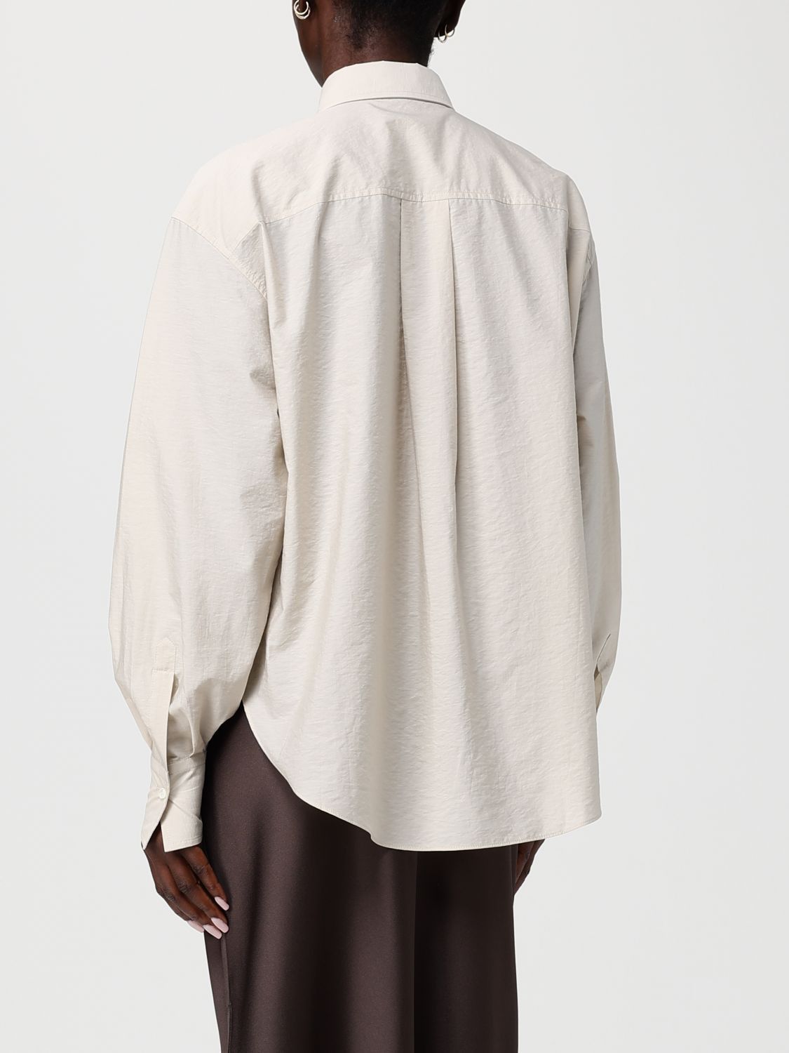 Brunello Cucinelli Brunello Cucinelli Shirt Woman Beige Size XS / US 0-2 / IT 36-38 - 2 Thumbnail