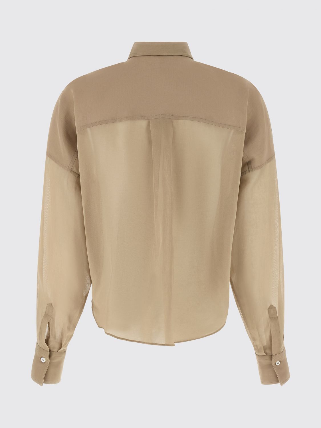 Brunello Cucinelli Brunello Cucinelli Shirt Woman Brown Size XL / US 12-14 / IT 48-50 - 3 Thumbnail