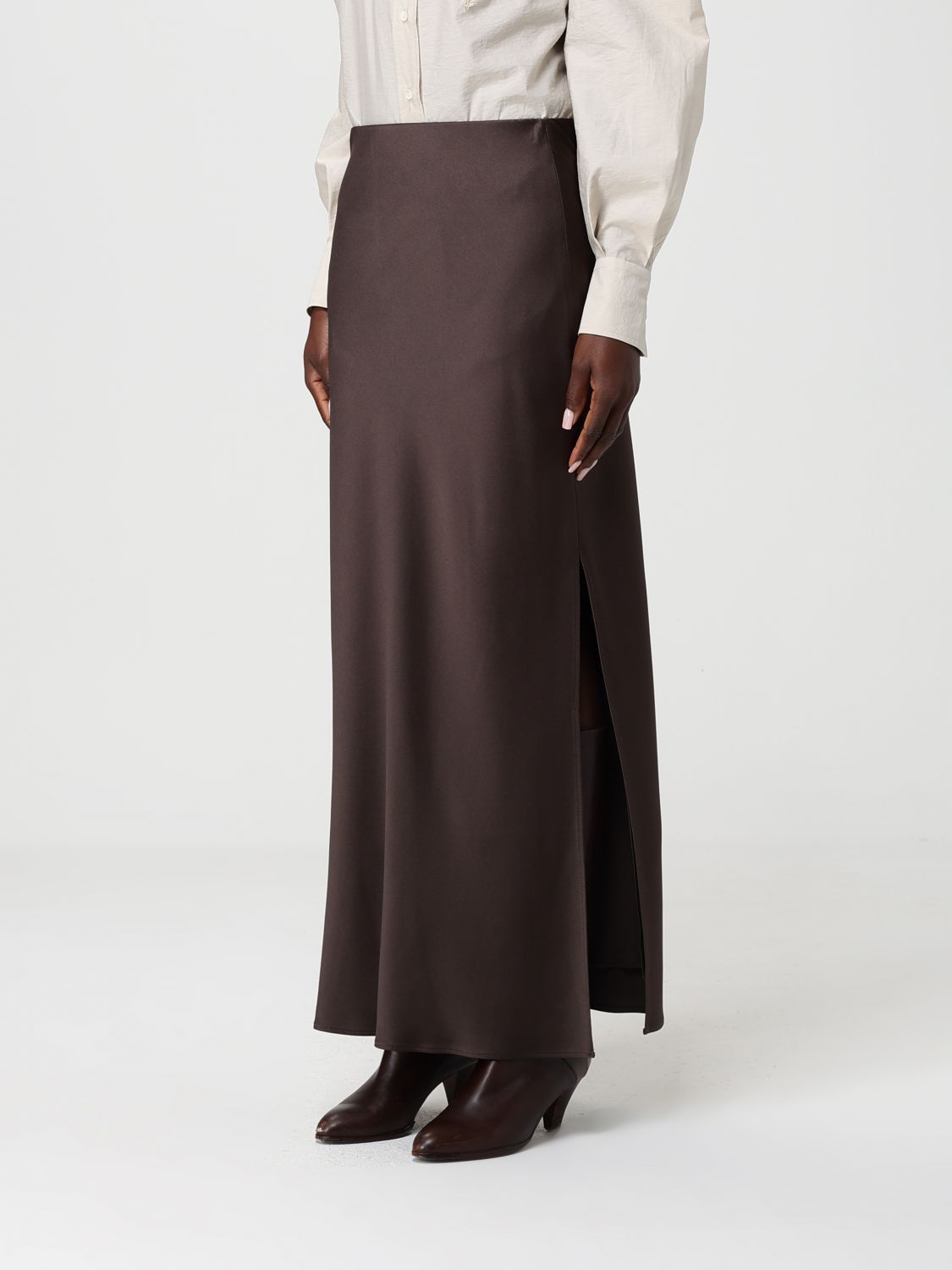Brunello Cucinelli Brunello Cucinelli Skirt Woman Brown Size 26" / US 2 / IT 38 - 4 Thumbnail
