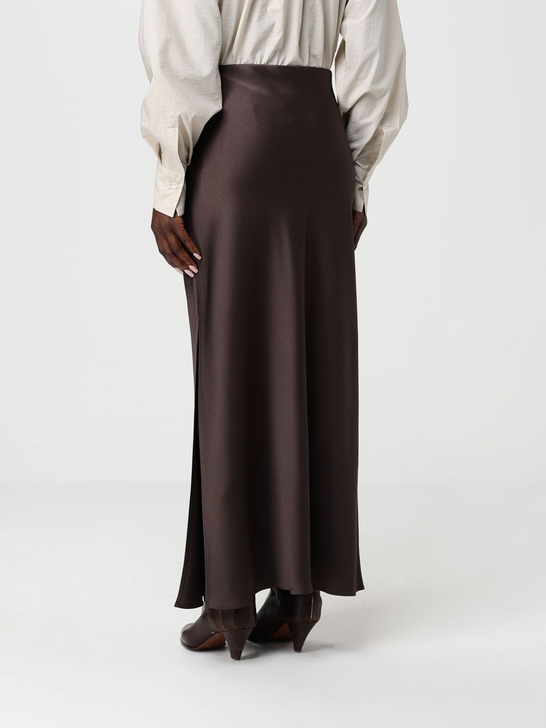 Brunello Cucinelli Brunello Cucinelli Skirt Woman Brown Size 26" / US 2 / IT 38 - 3 Thumbnail