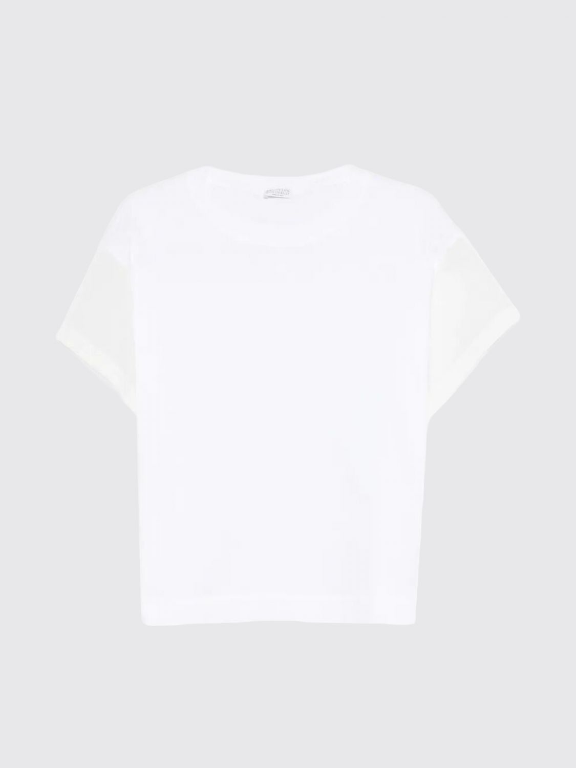 Brunello Cucinelli Brunello Cucinelli T-Shirt Woman White Size L / US 10 / IT 46 - 4 Thumbnail