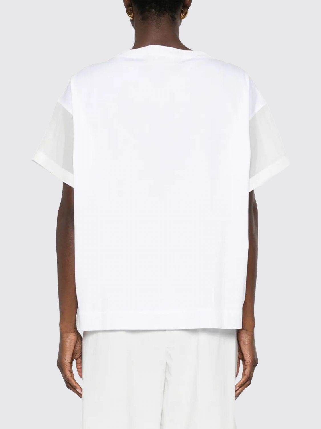 Brunello Cucinelli Brunello Cucinelli T-Shirt Woman White Size S / US 4 / IT 40 - 2 Thumbnail