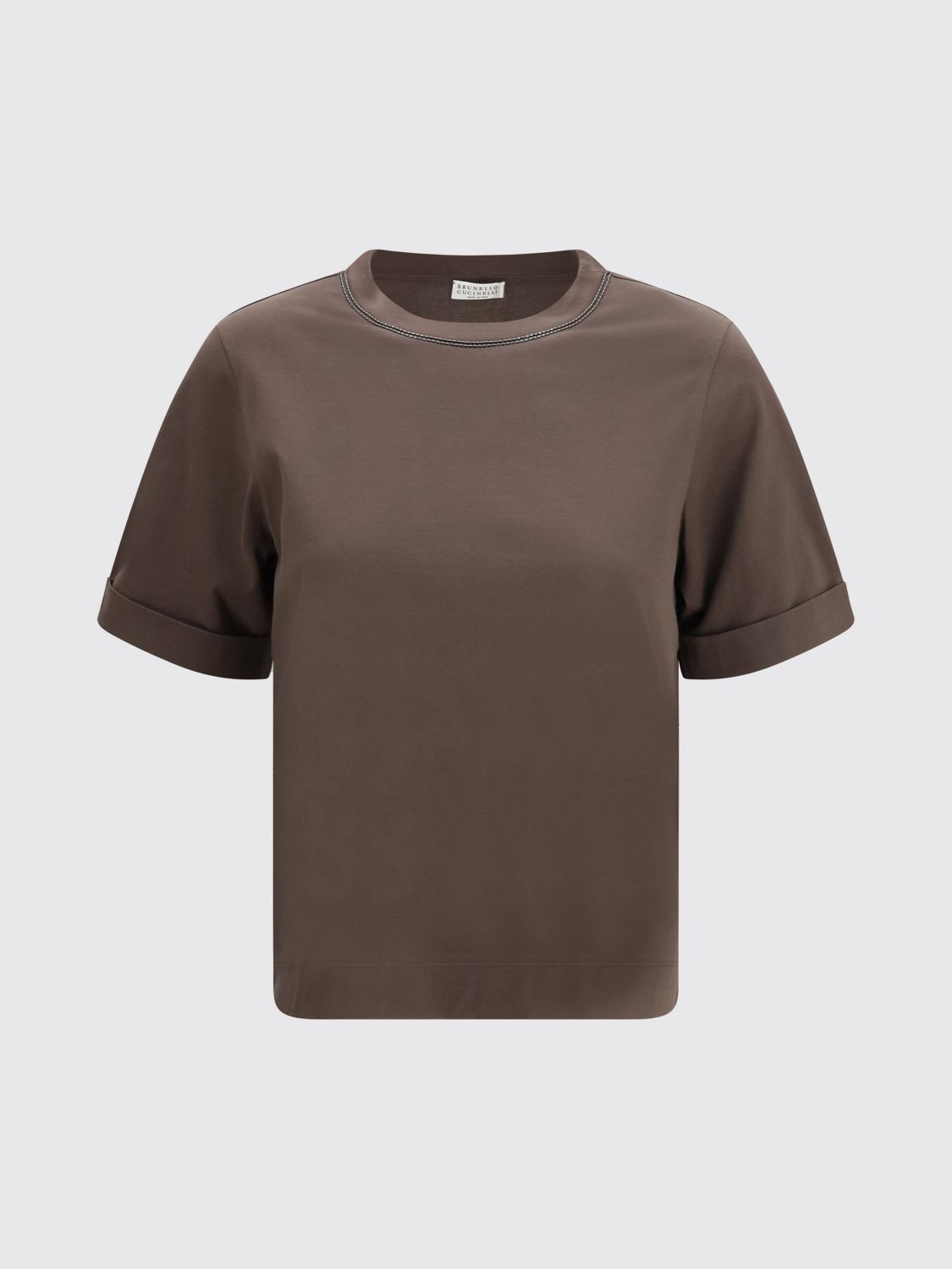 Brunello Cucinelli Brunello Cucinelli T-Shirt Woman Brown Size XS / US 0-2 / IT 36-38 - 2 Thumbnail