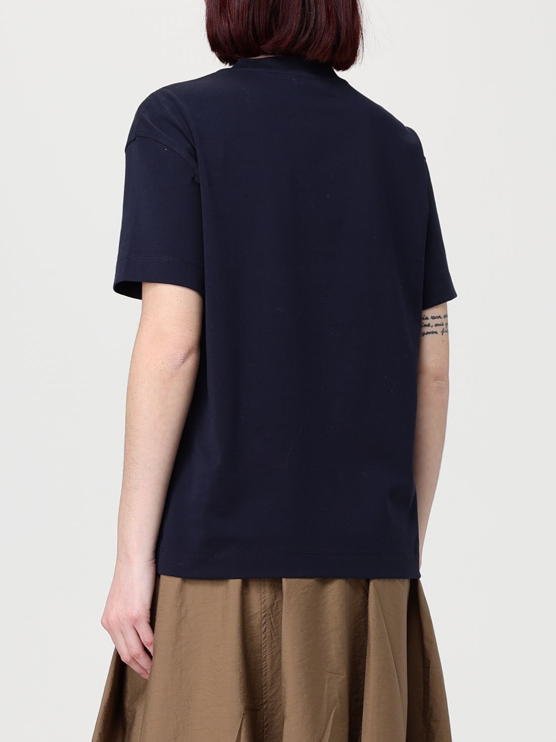 Brunello Cucinelli Brunello Cucinelli T-Shirt Woman Blue Size S / US 4 / IT 40 - 3 Thumbnail
