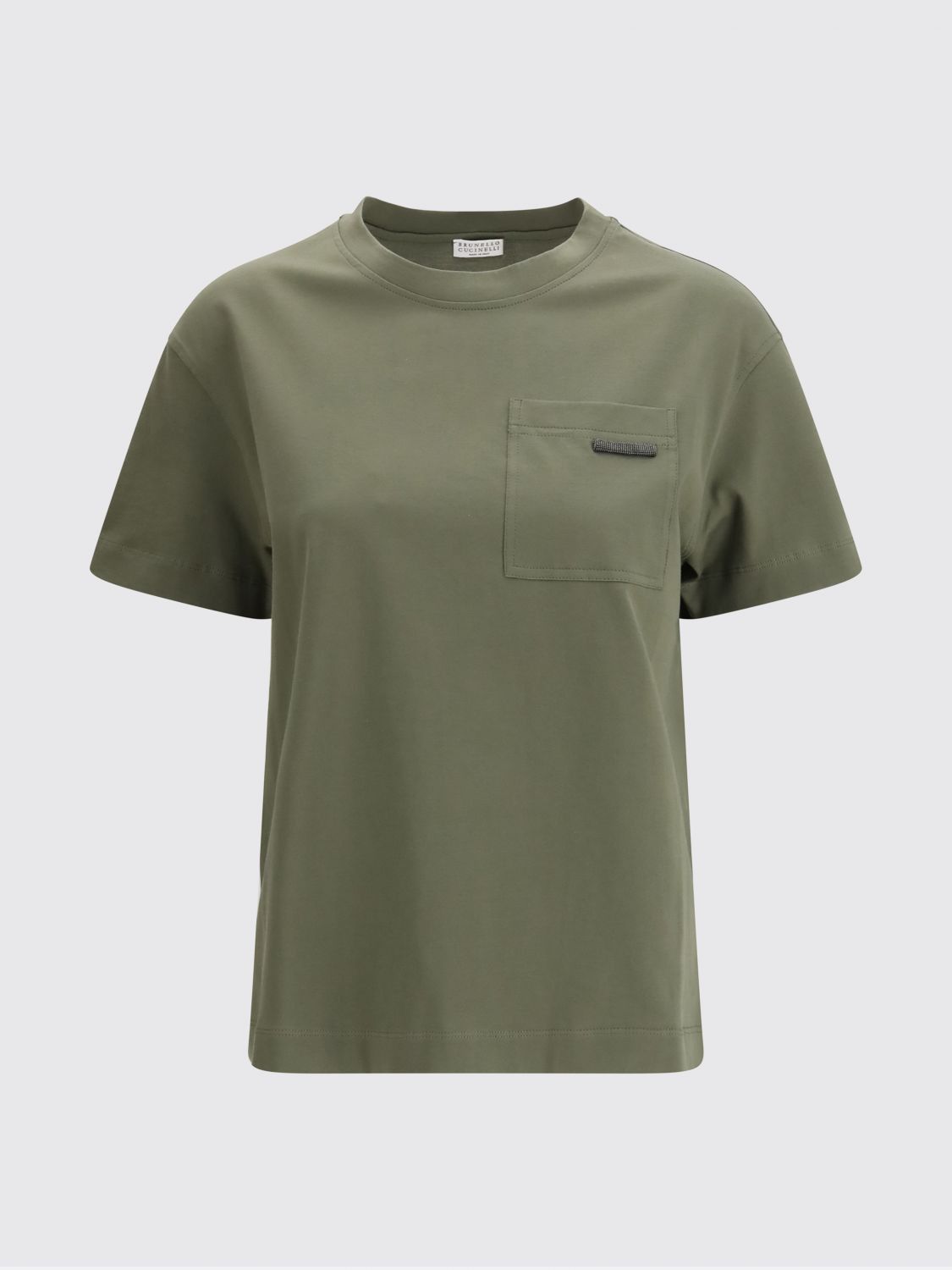 Brunello Cucinelli Brunello Cucinelli T-Shirt Woman Green Size XS / US 0-2 / IT 36-38 - 2 Thumbnail