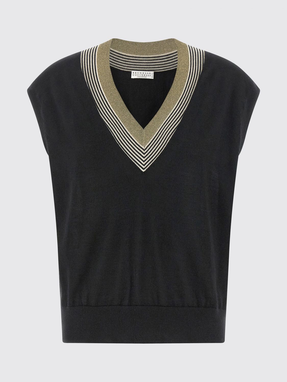 Brunello Cucinelli Brunello Cucinelli Waistcoat Woman Black Size XS / US 0-2 / IT 36-38 - 2 Thumbnail