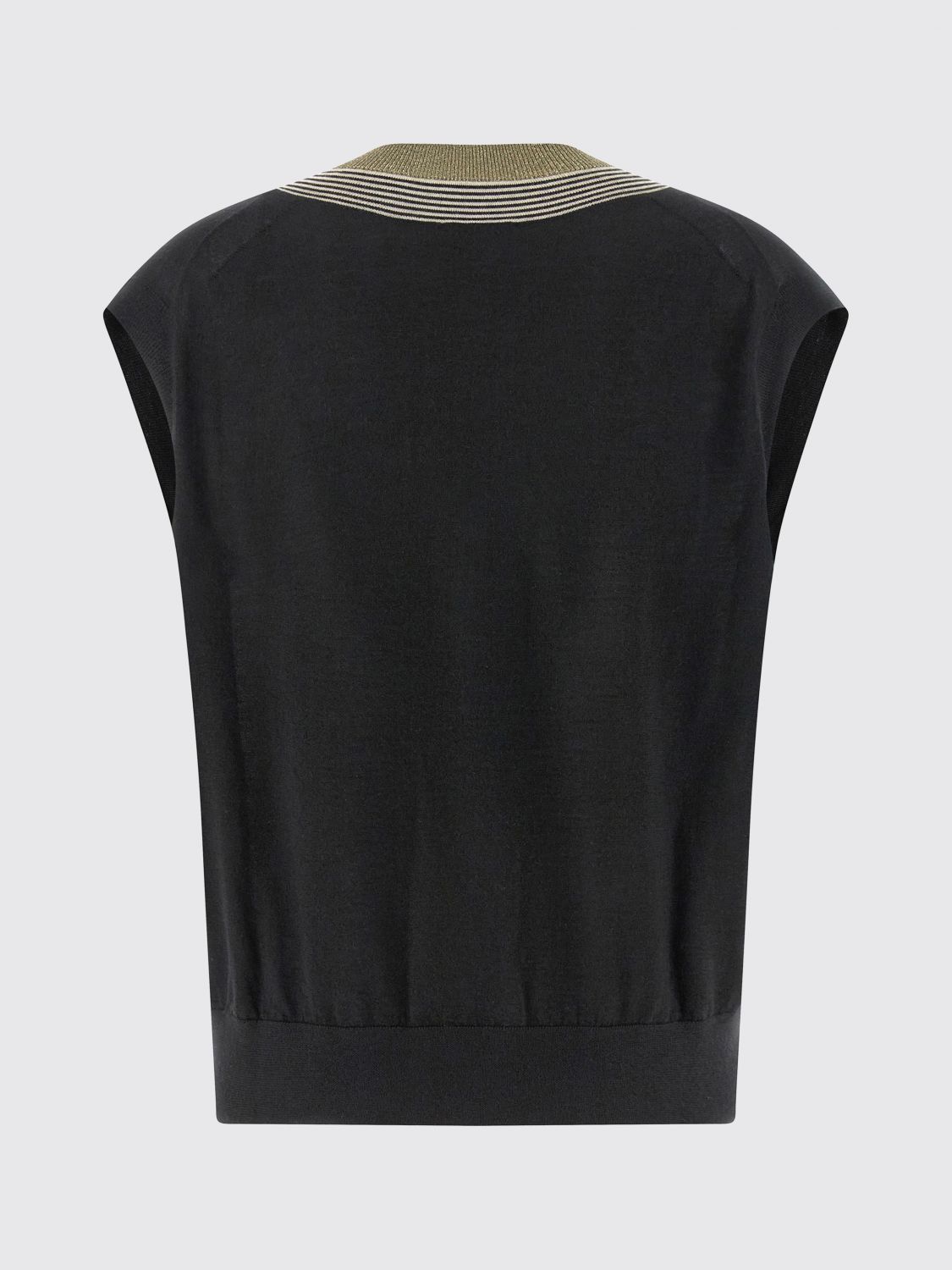 Brunello Cucinelli Brunello Cucinelli Waistcoat Woman Black Size XS / US 0-2 / IT 36-38 - 3 Thumbnail