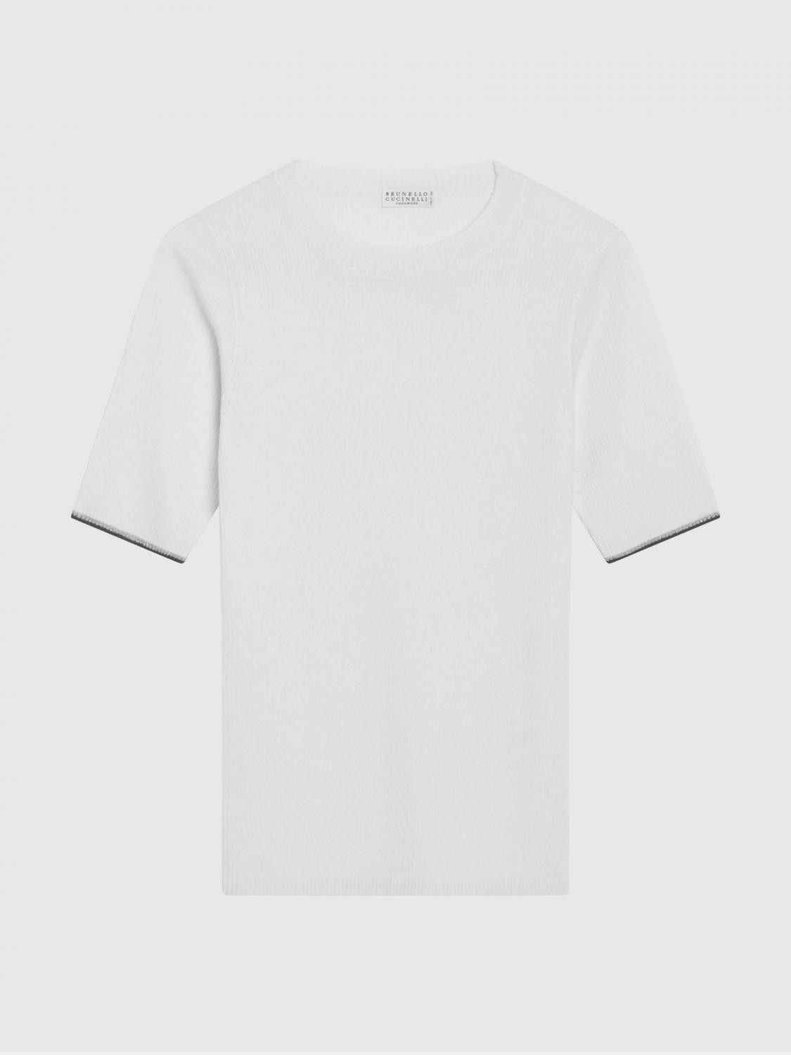 Brunello Cucinelli Brunello Cucinelli Sweater Woman White Size XS / US 0-2 / IT 36-38 - 2 Thumbnail