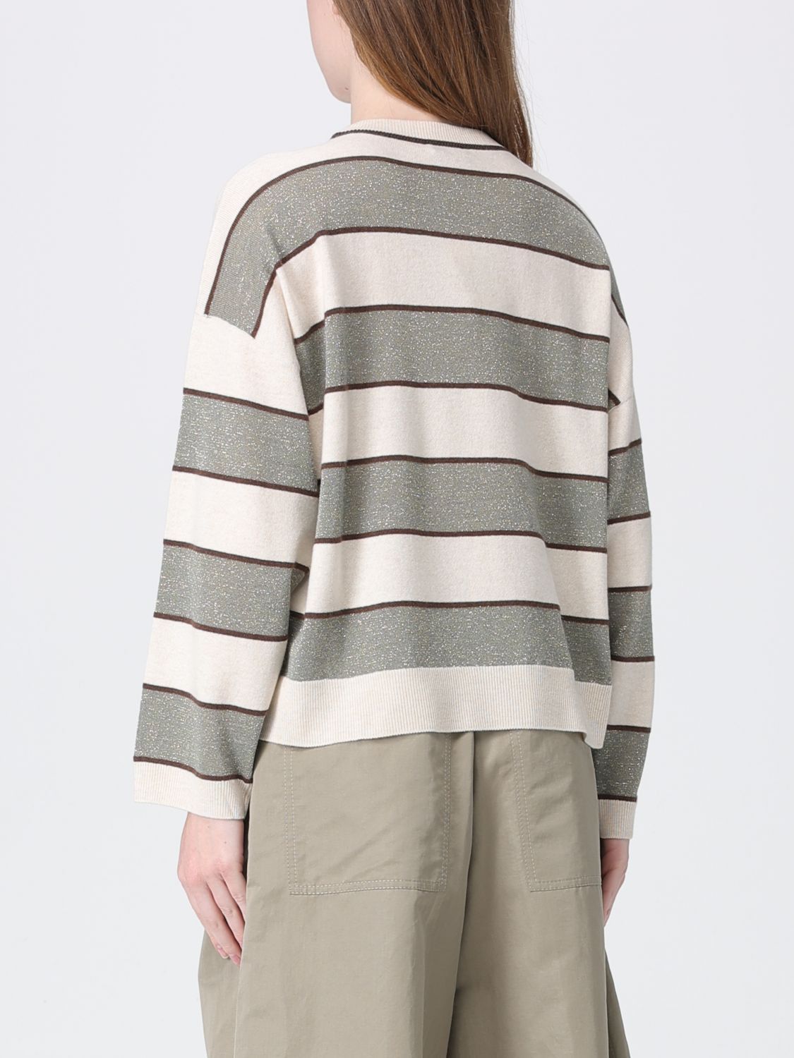 Brunello Cucinelli Brunello Cucinelli Sweater Woman Green Size XS / US 0-2 / IT 36-38 - 3 Thumbnail