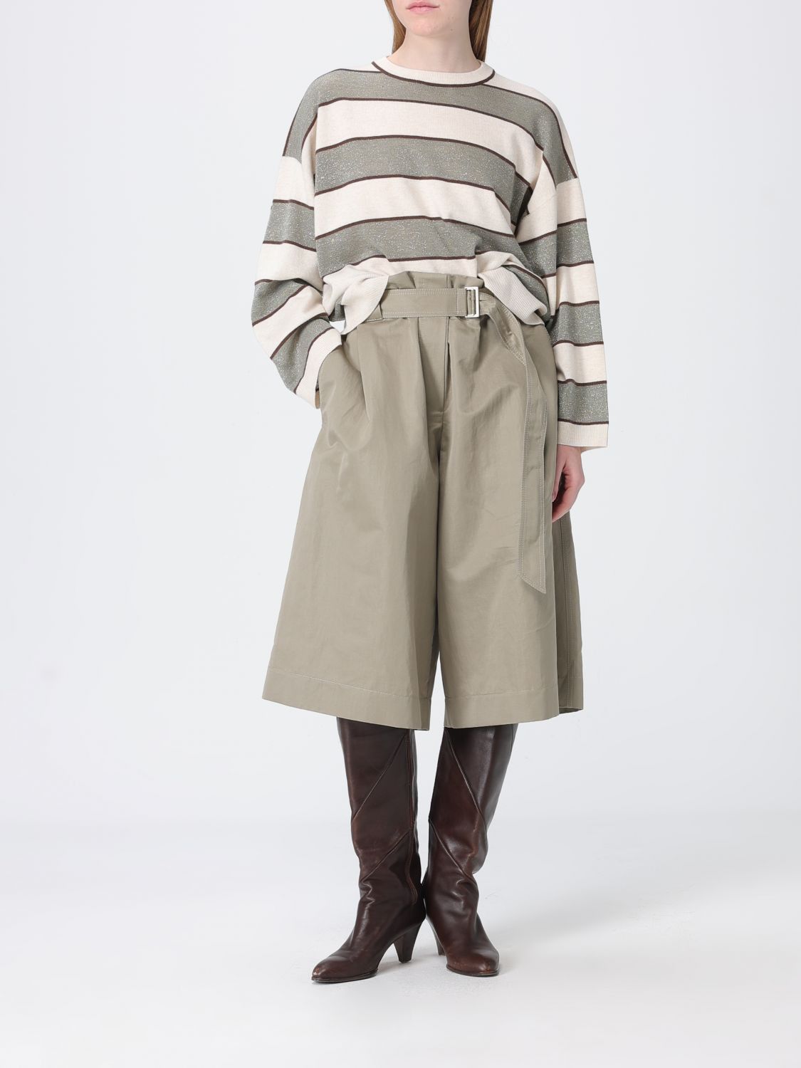 Brunello Cucinelli Brunello Cucinelli Sweater Woman Green Size XS / US 0-2 / IT 36-38 - 2 Thumbnail