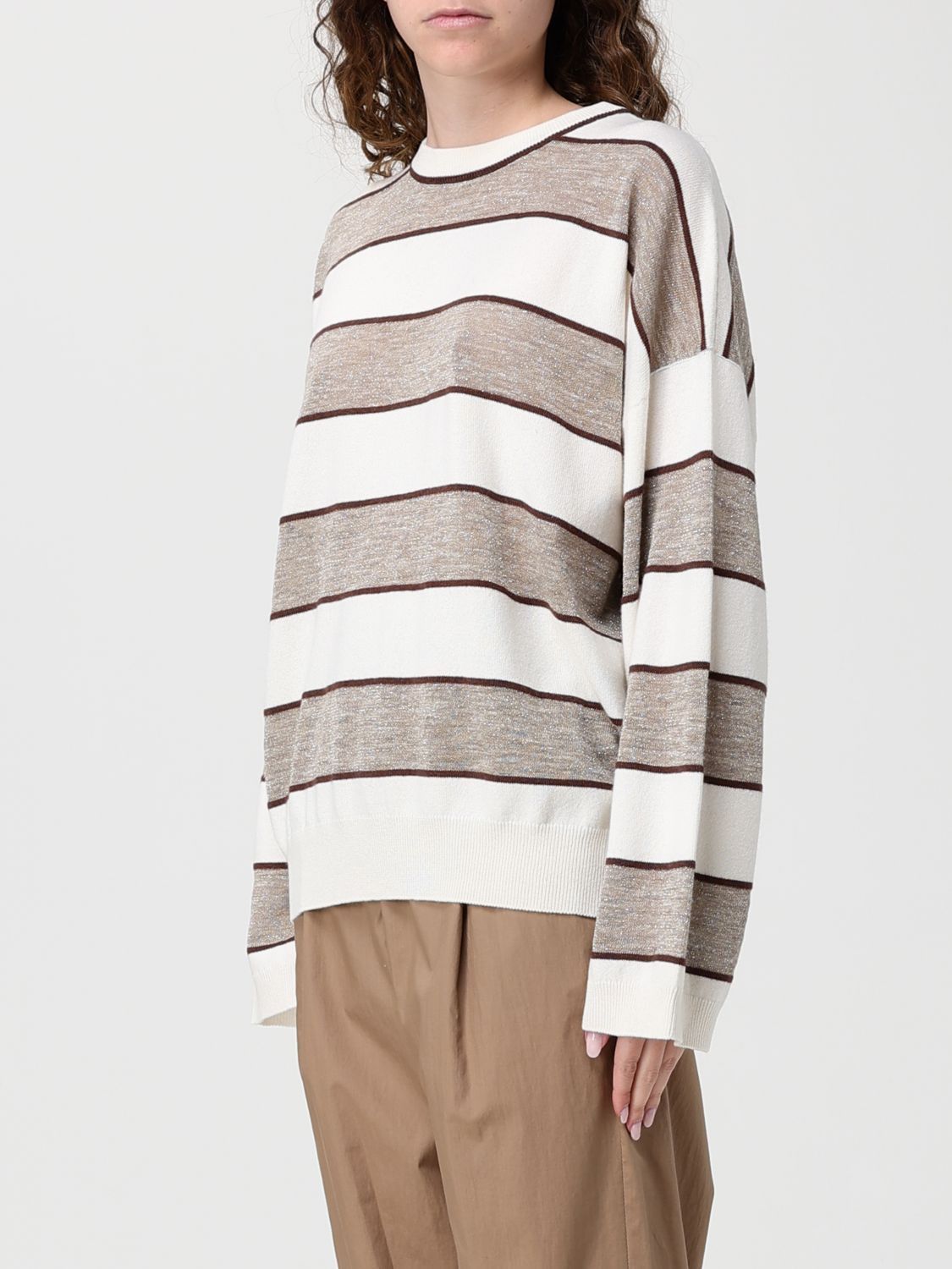 Brunello Cucinelli Brunello Cucinelli Sweater Woman Brown Size M / US 6-8 / IT 42-44 - 4 Thumbnail