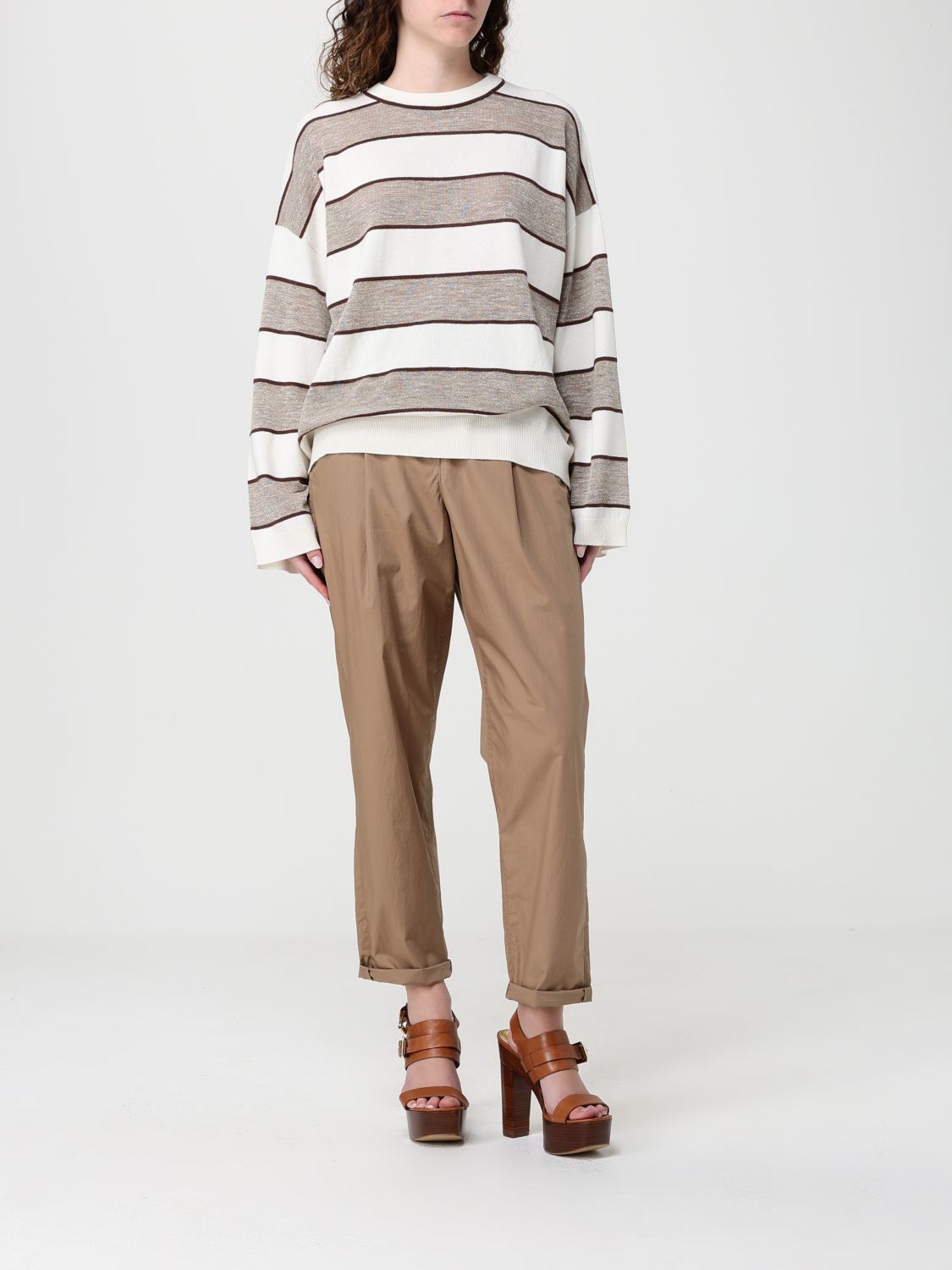 Brunello Cucinelli Brunello Cucinelli Sweater Woman Brown Size S / US 4 / IT 40 - 2 Thumbnail