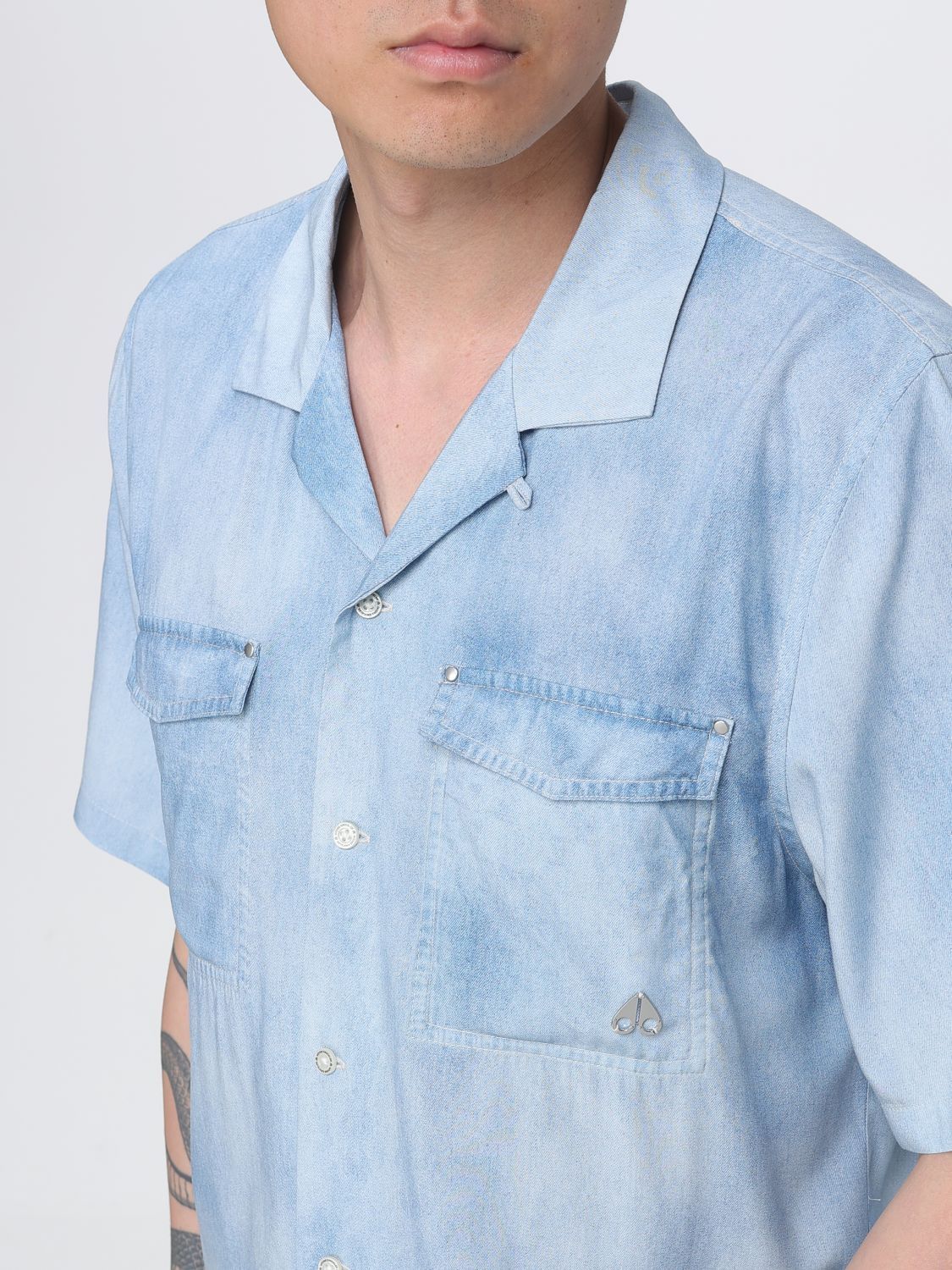 Moose Knuckles Moose Knuckles Shirt Men Gnawed Blue Size US S / EU 44-46 / 1 - 3 Thumbnail