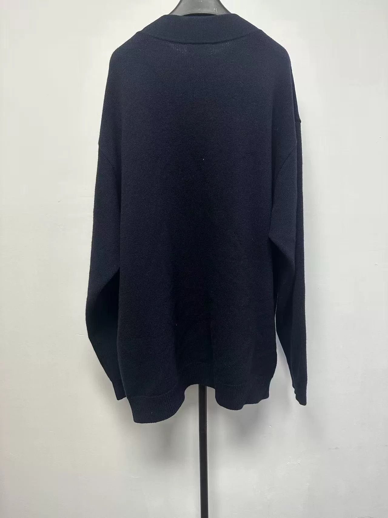 Balenciaga Balenciaga V-Neck Layered Wool Sweater M Size US M / EU 48-50 / 2 - 3 Thumbnail