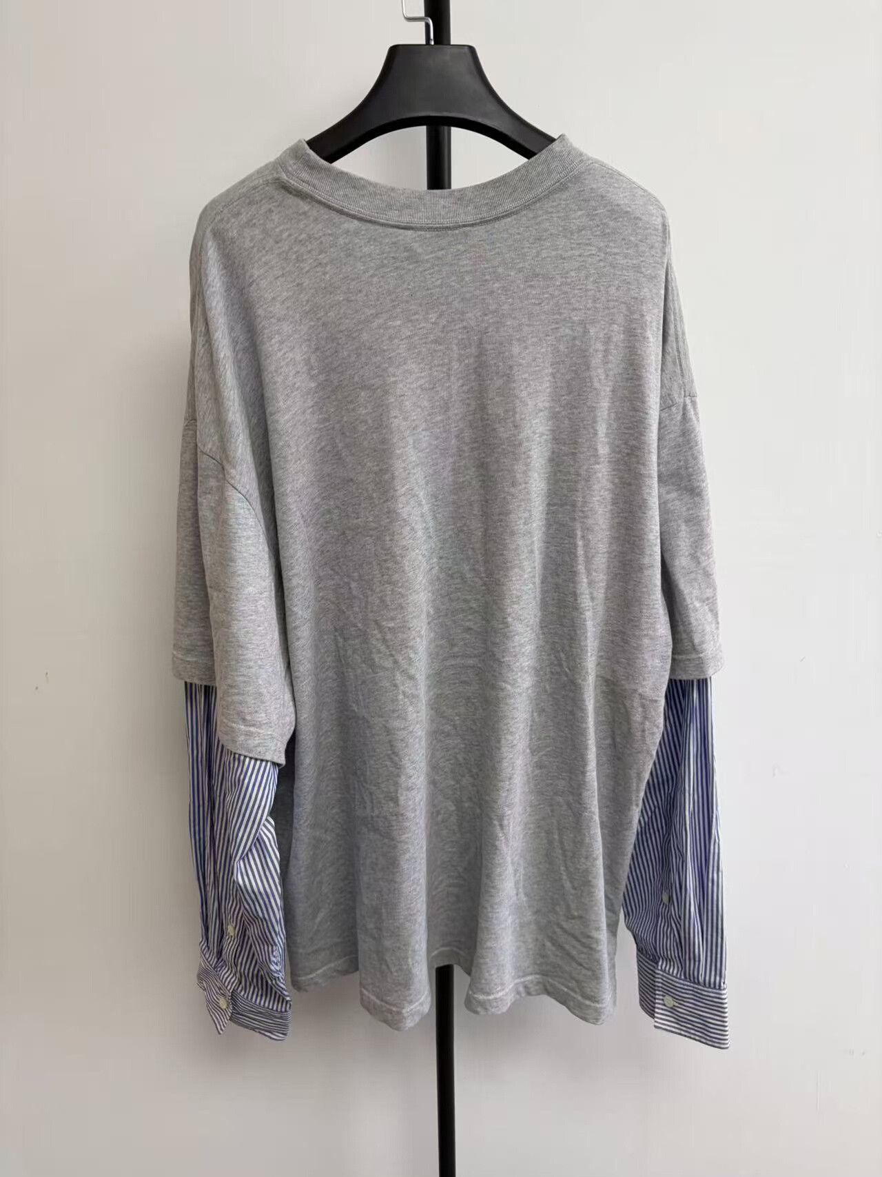 Balenciaga Balenciaga Layered Striped Sleeve T-Shirt S Size US S / EU 44-46 / 1 - 3 Thumbnail