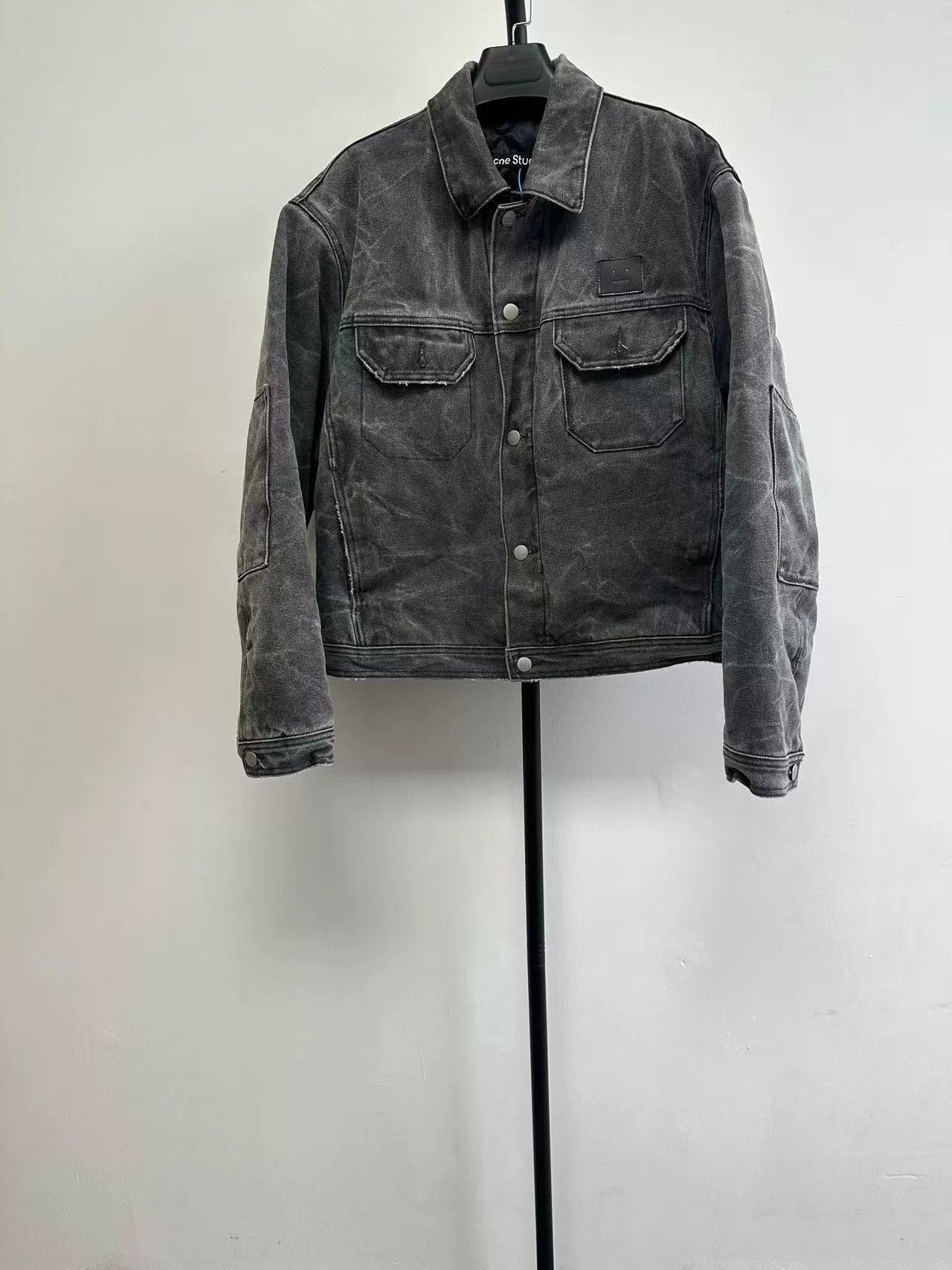 Acne Studios Acne Studios Face Patch Denim Jacket Size M Size US M / EU 48-50 / 2 - 2 Thumbnail