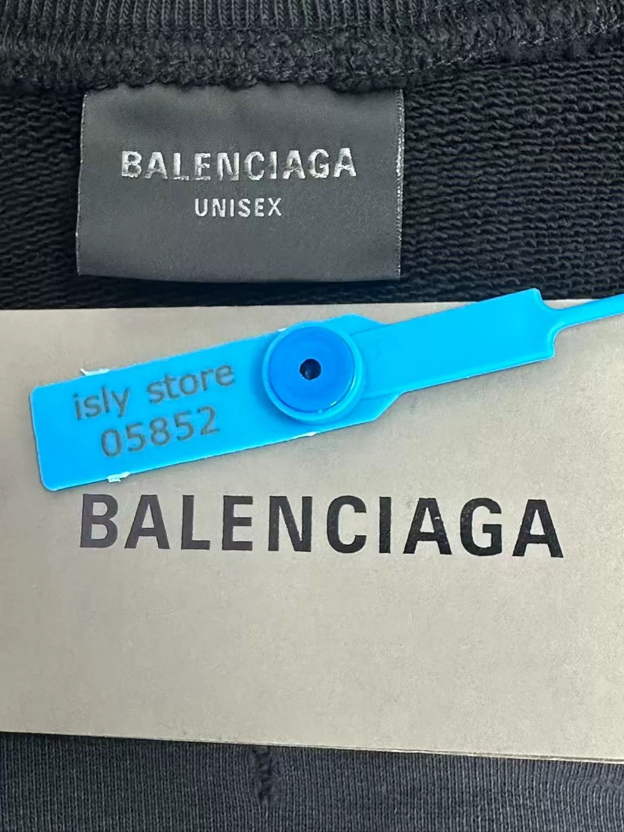 Balenciaga Balenciaga Distressed Taped Logo Sweatshirt XL Size US XL / EU 56 / 4 - 5 Thumbnail