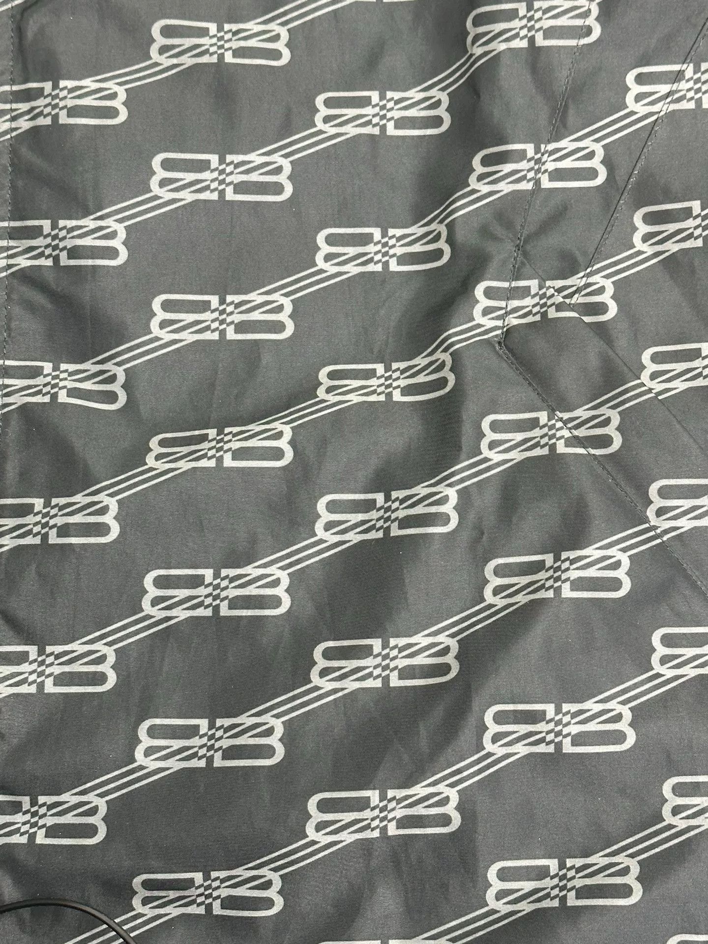 Balenciaga Balenciaga BB Monogram Print Hooded Jacket Size M Size US M / EU 48-50 / 2 - 4 Thumbnail