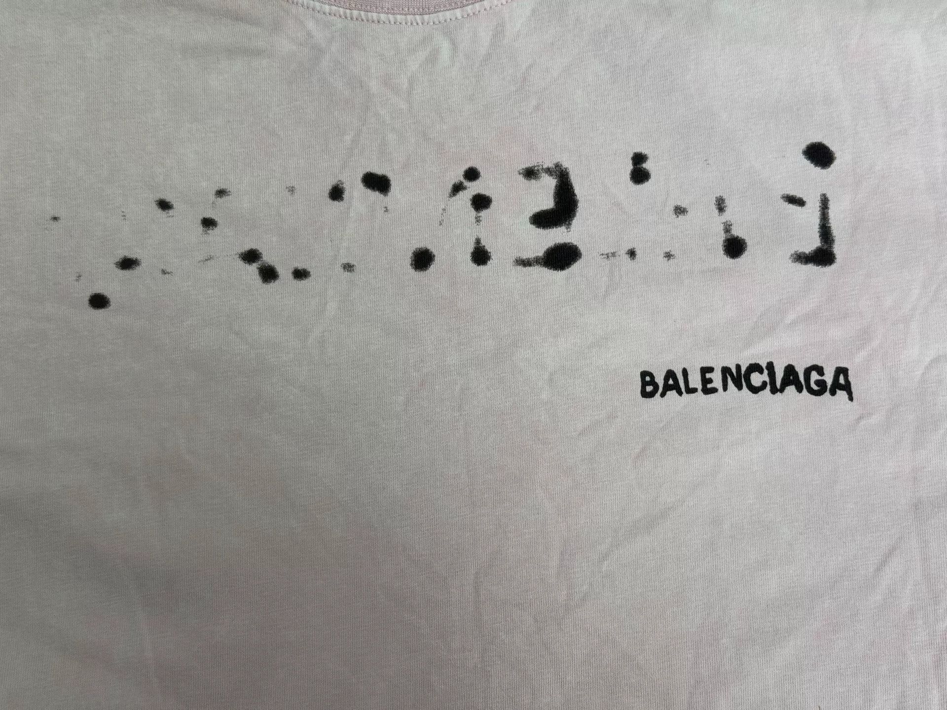 Balenciaga Balenciaga Blurry Logo Print T-Shirt Size M Size US M / EU 48-50 / 2 - 4 Thumbnail