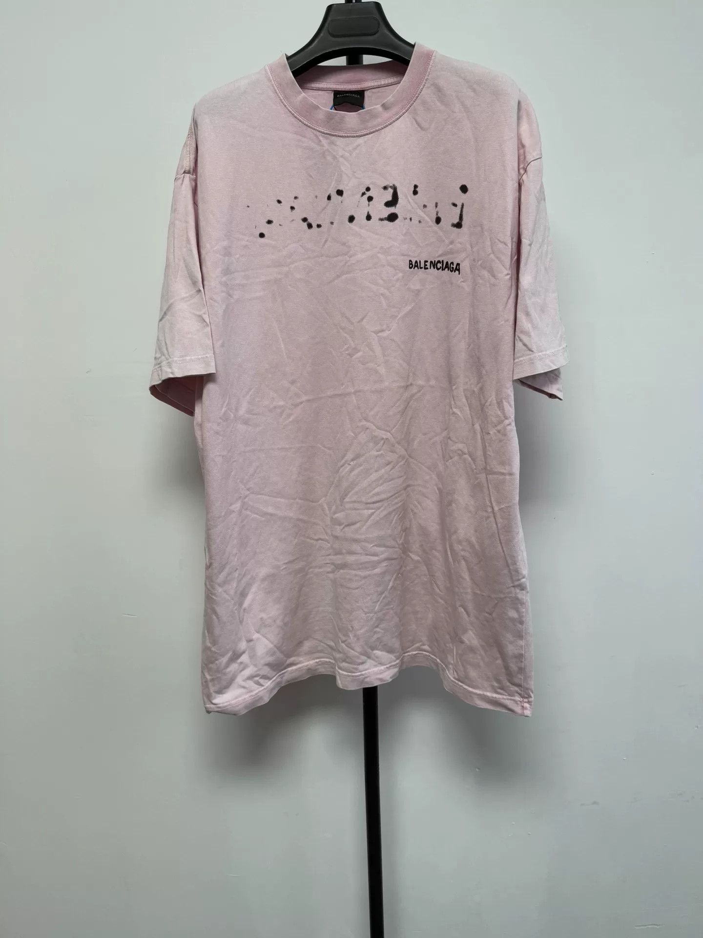 Balenciaga Balenciaga Blurry Logo Print T-Shirt Size M Size US M / EU 48-50 / 2 - 2 Thumbnail
