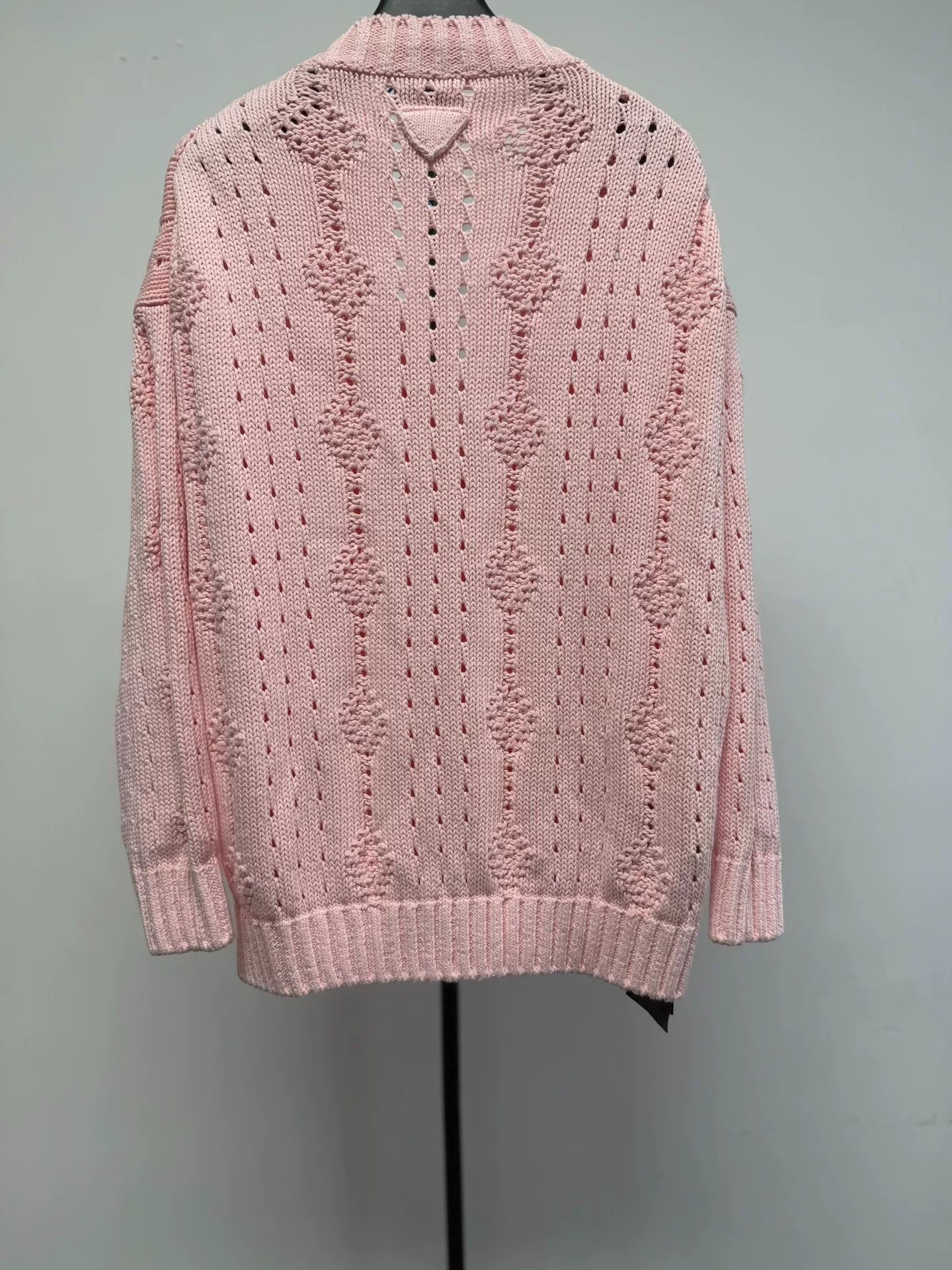 Prada Prada Pink Chunky Knit Cardigan IT 38 Size XS / US 0-2 / IT 36-38 - 3 Thumbnail