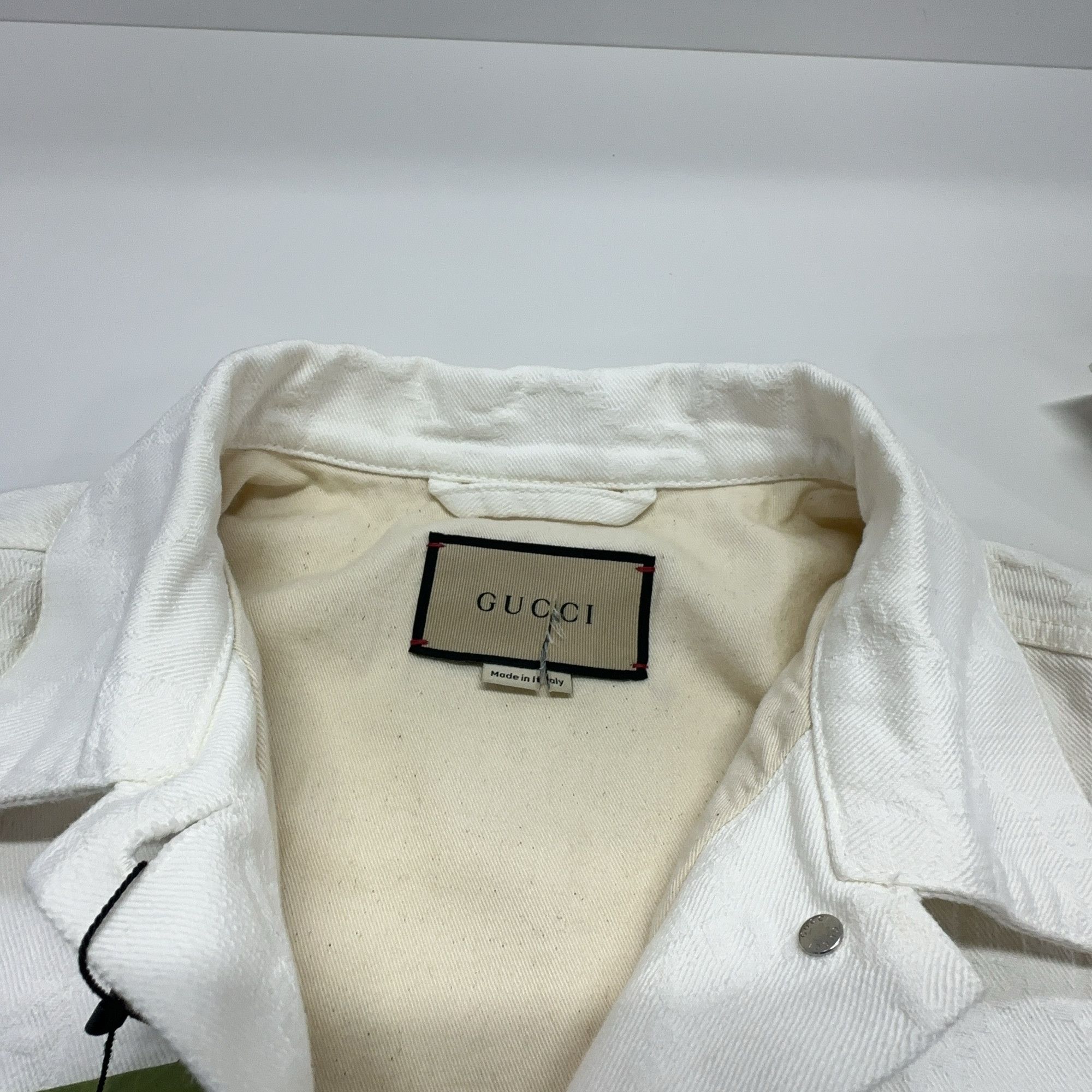 Gucci Gucci GG Jacquard Denim Jacket Size 40 Size S / US 4 / IT 40 - 8 Thumbnail