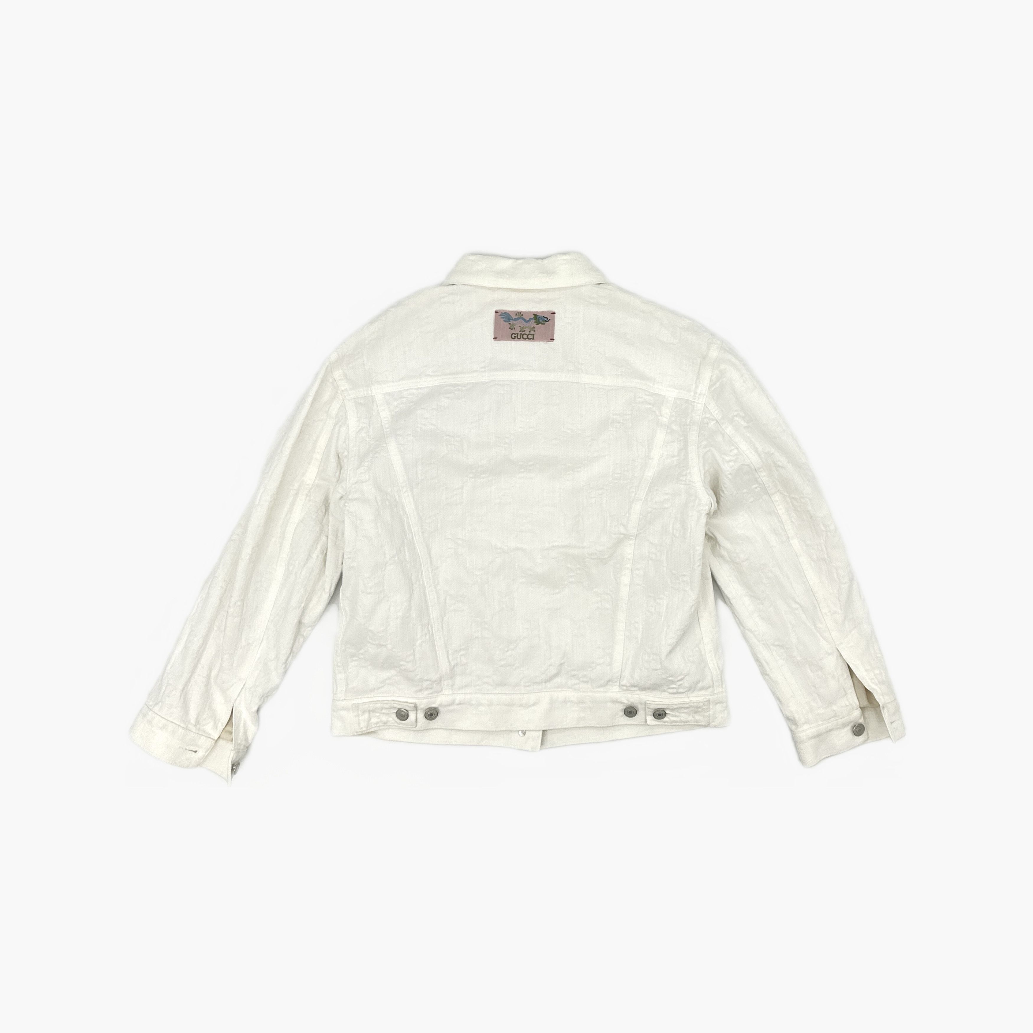 Gucci Gucci GG Jacquard Denim Jacket Size 40 Size S / US 4 / IT 40 - 2 Thumbnail