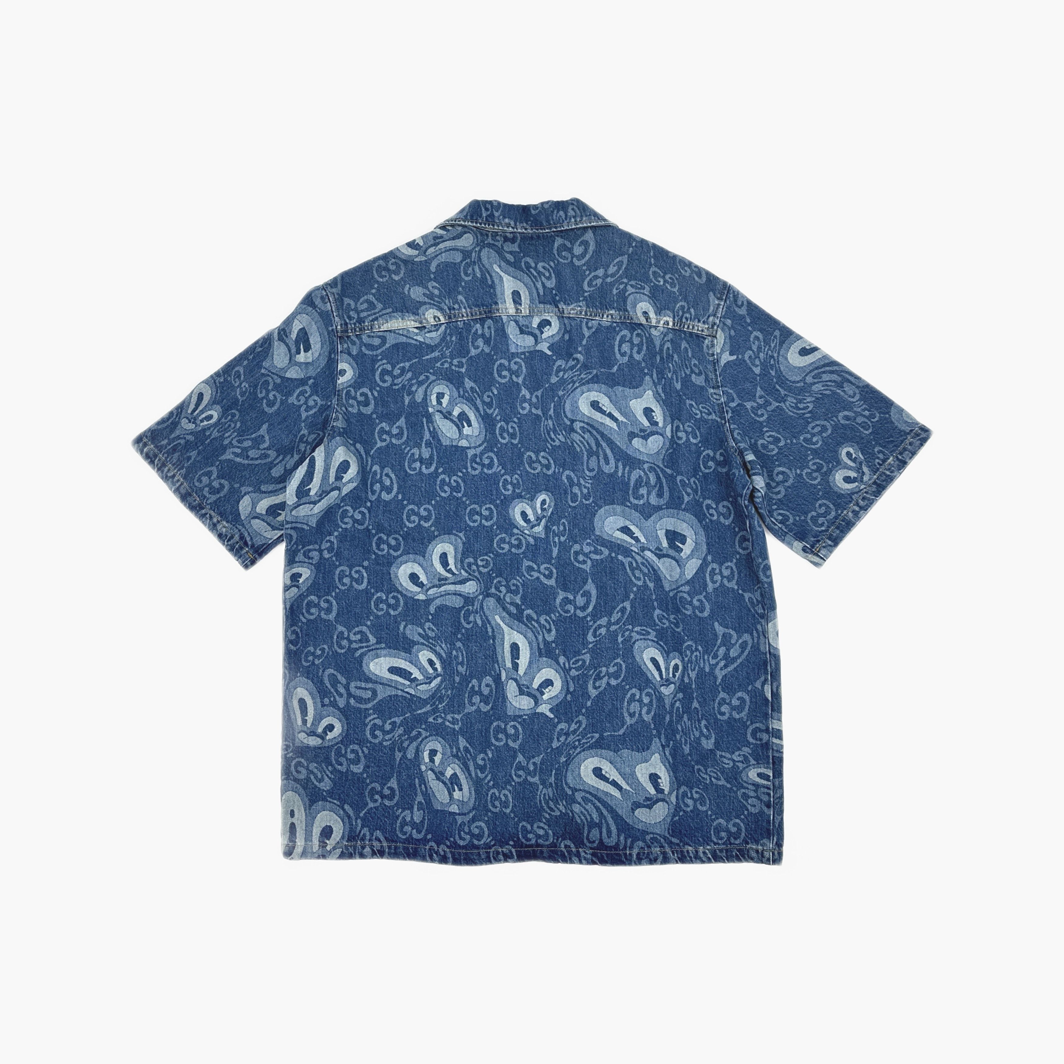 Gucci Gucci GG Logo Heart Print Short Sleeve Shirt EU 46 Size US S / EU 44-46 / 1 - 2 Thumbnail