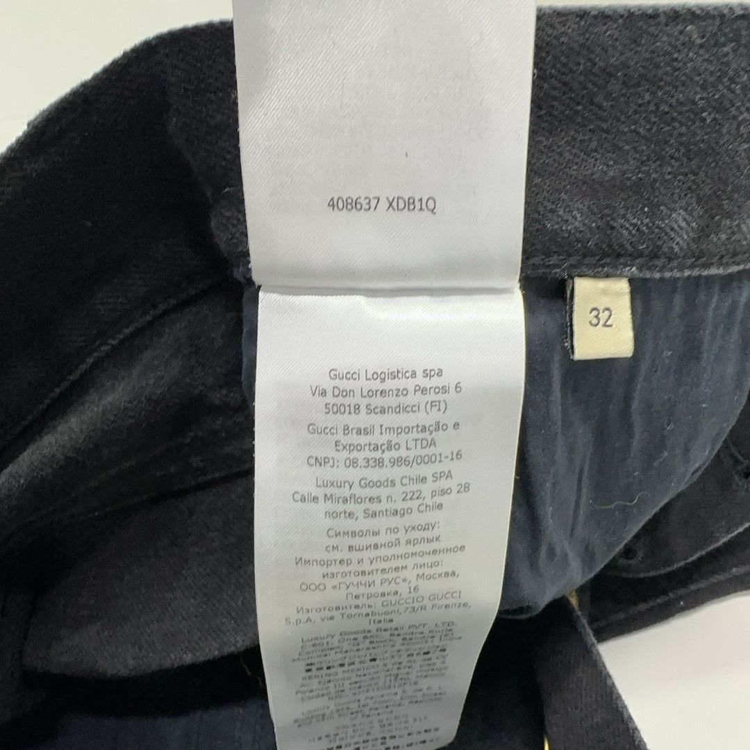 Gucci Gucci SS22 Aria Black Cotton Jeans 32 Size US 32 / EU 48 - 6 Thumbnail