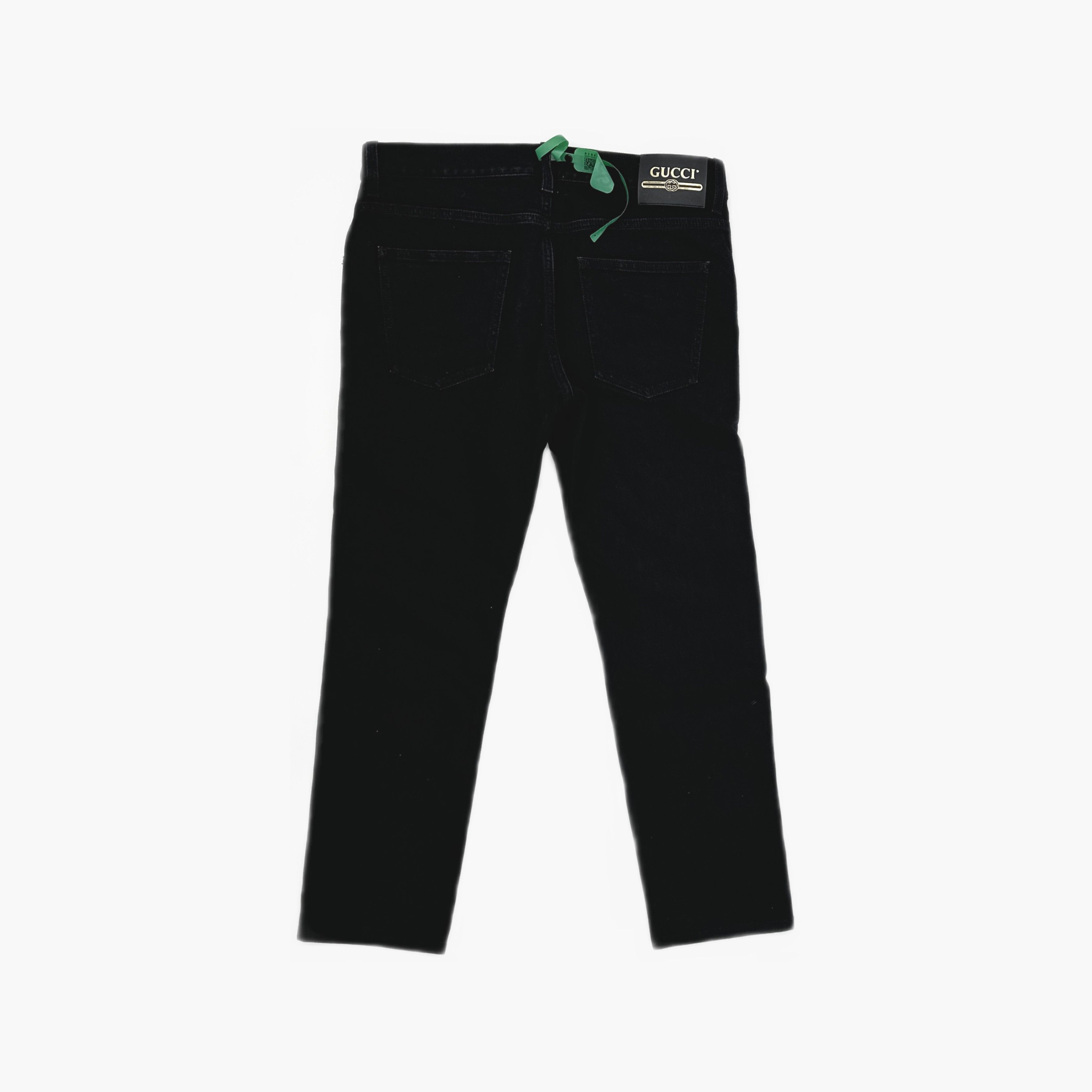 Gucci Gucci SS22 Aria Black Cotton Jeans 32 Size US 32 / EU 48 - 2 Thumbnail