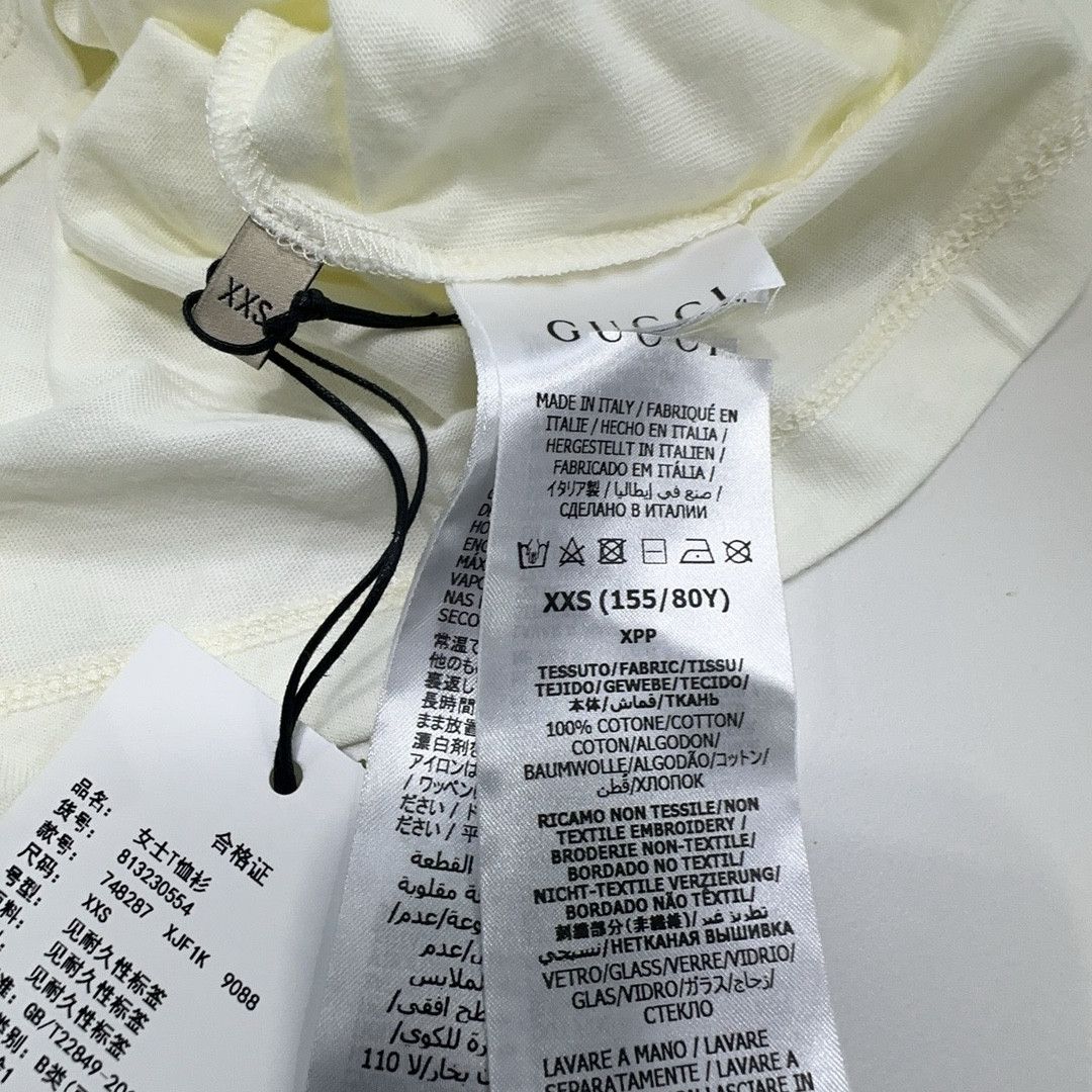 Gucci Gucci Interlocking G Crystal T-Shirt XXS Size XXS / US 00 / IT 34 - 4 Thumbnail
