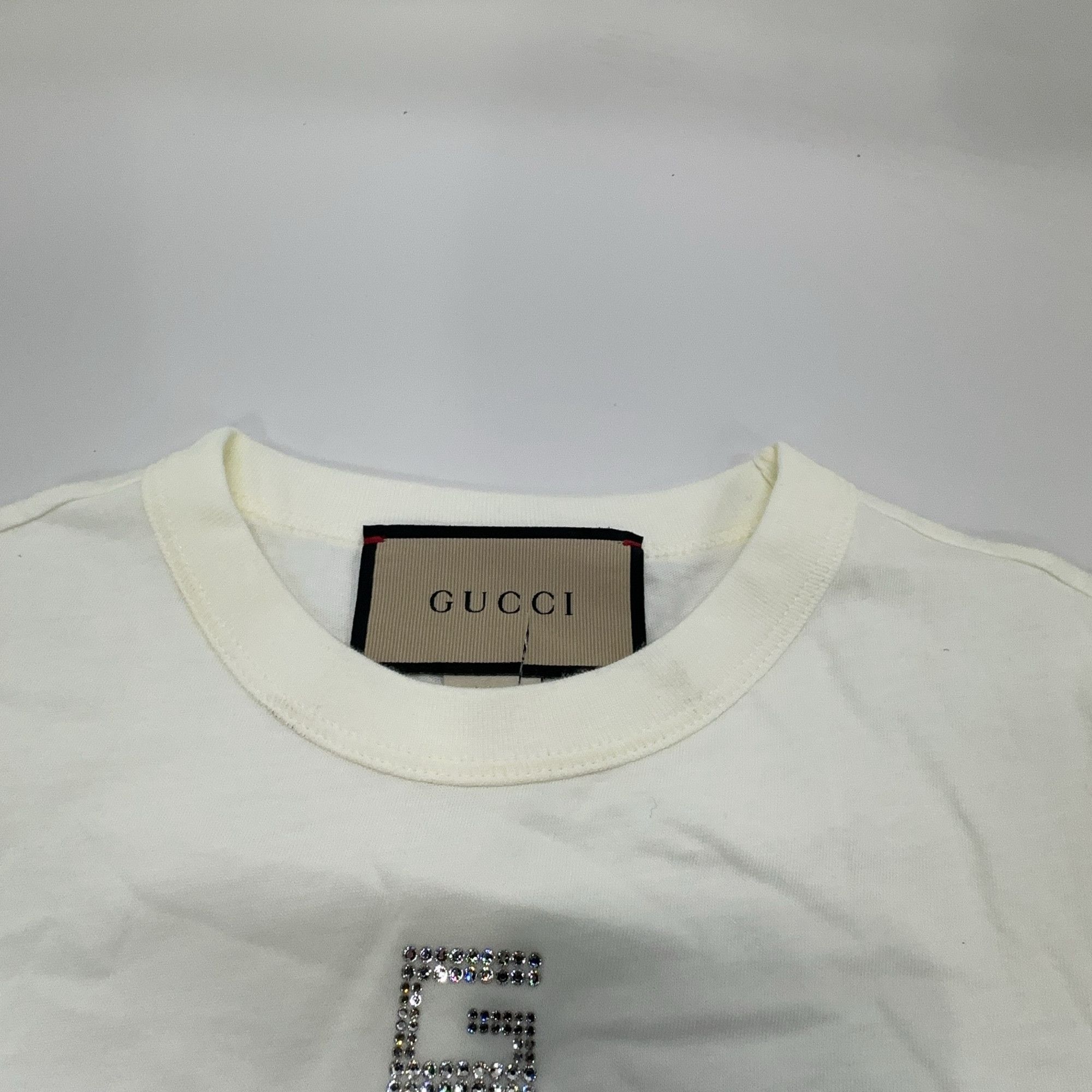 Gucci Gucci Interlocking G Crystal T-Shirt XXS Size XXS / US 00 / IT 34 - 10 Thumbnail
